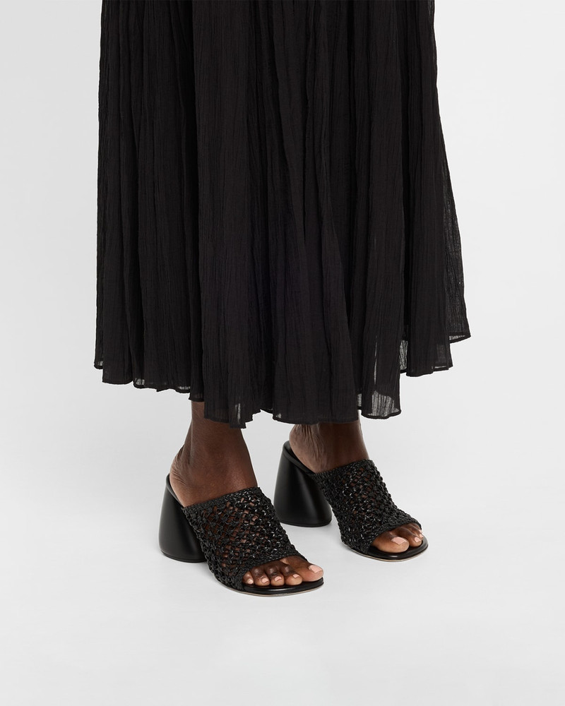 DEAR FRANCES Drew Woven Leather Mule Sandals outlook