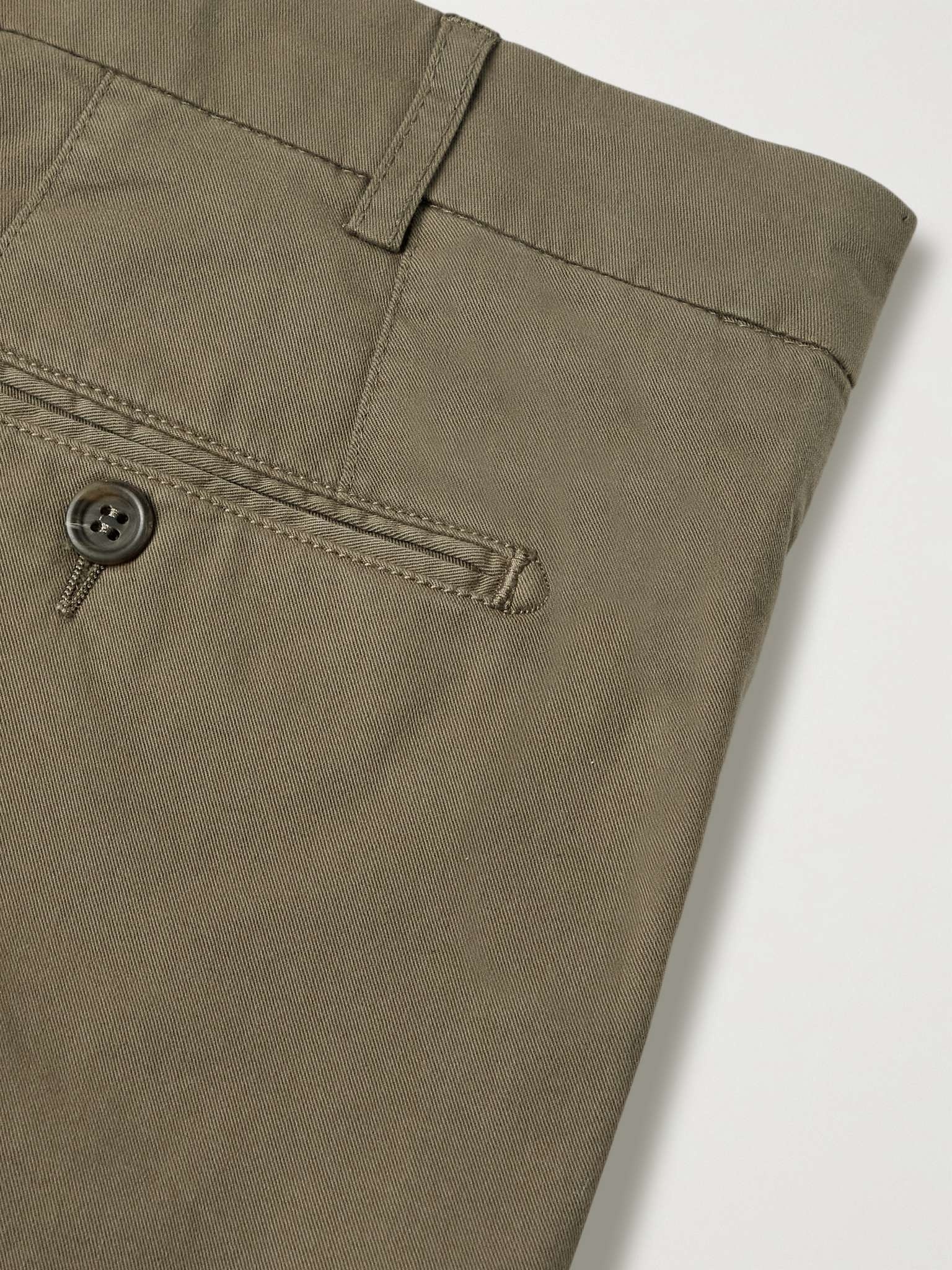 Stretch-Cotton Twill Shorts - 5