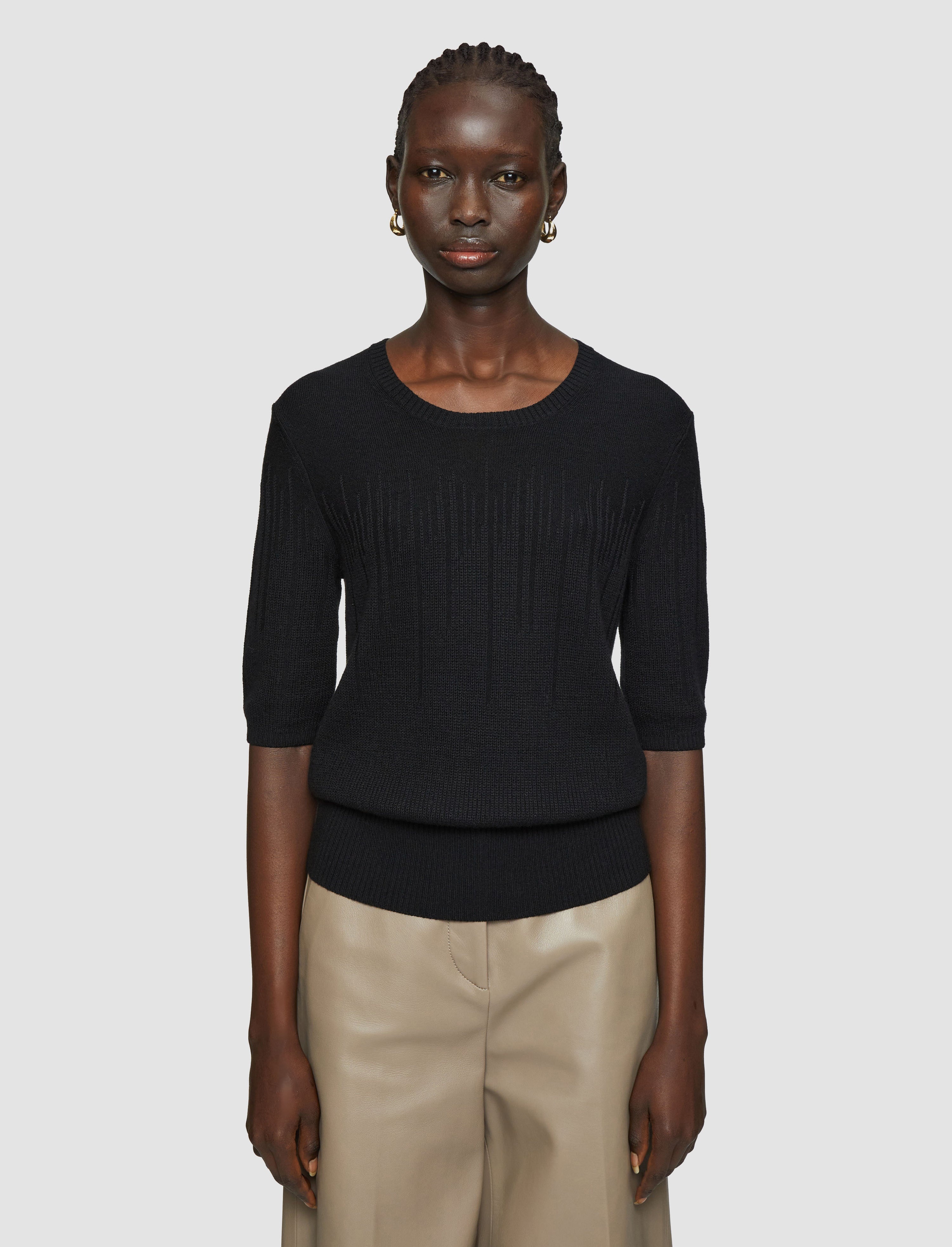 Gradient Stitch Round Neck Top - 3