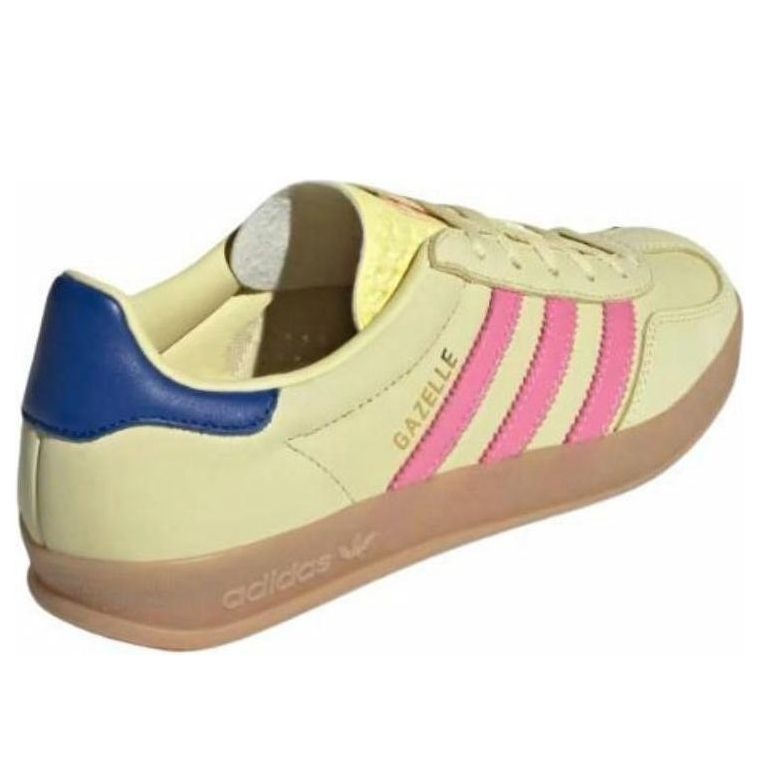 (WMNS) adidas Gazelle Indoor 'Powder Yellow Lucid Pink' JI2719 - 4
