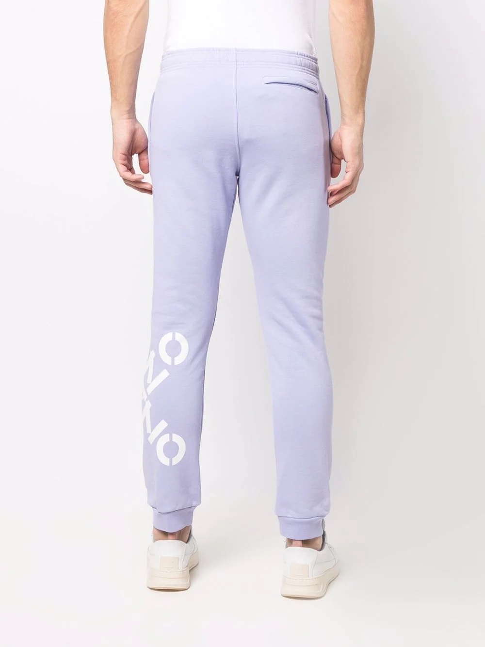 logo-print cotton-blend track pants - 4