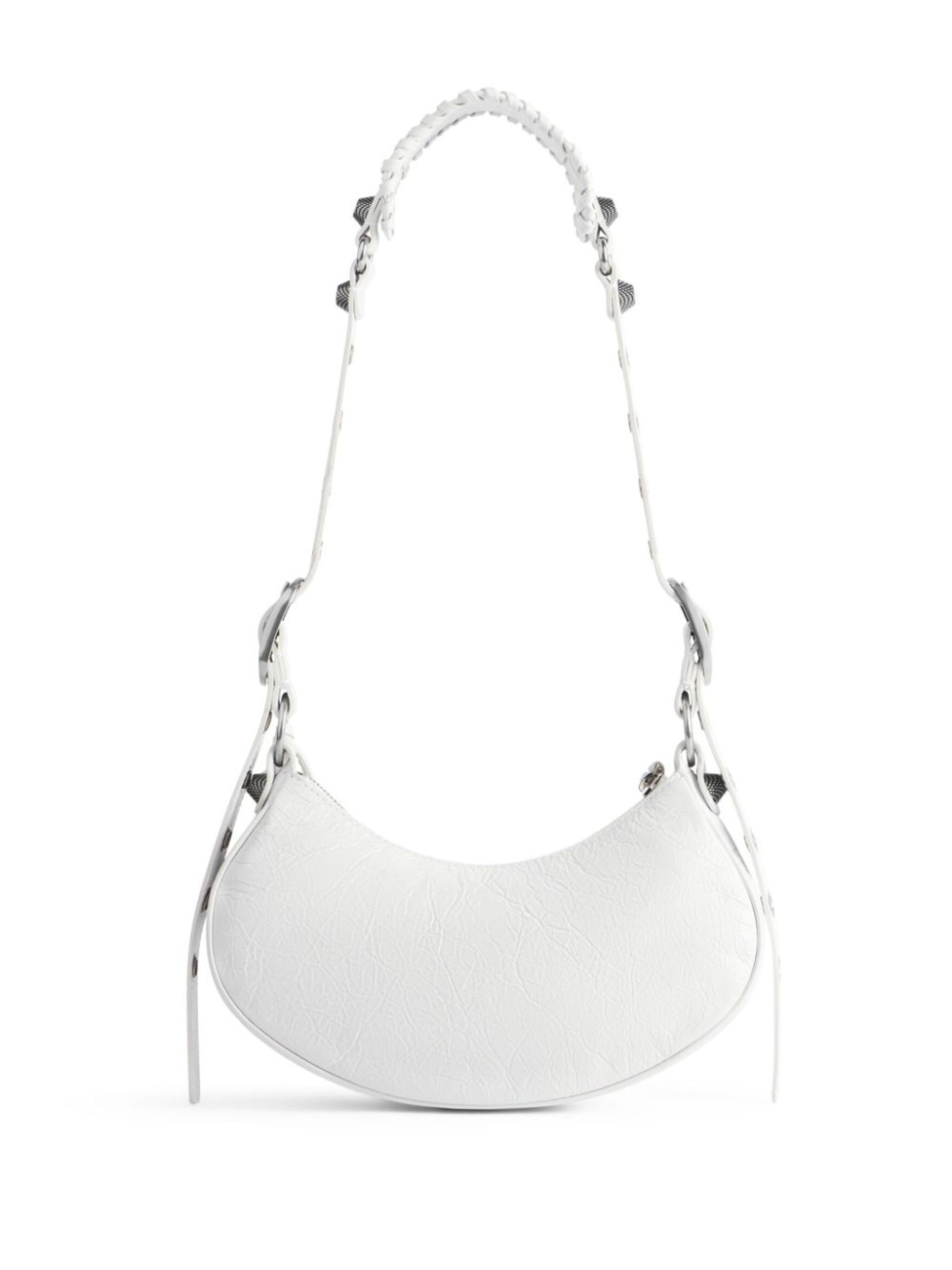 【BALENCIAGA】Le CagoleXS ショルダーハンドbag メタルホワイト Women's Le Cagole Shoulder Bag Xs in White | Balenciaga US