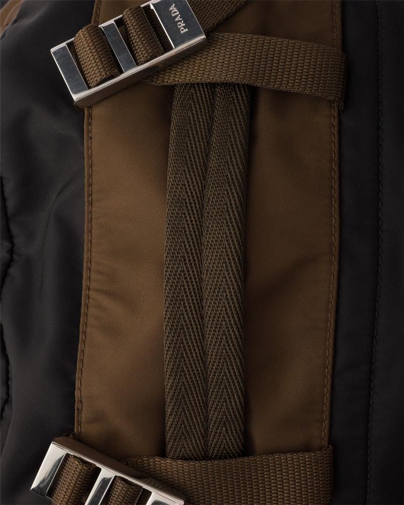 Re-Nylon and Saffiano leather backpack 6