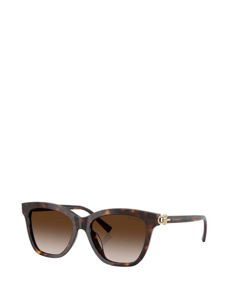 Tiffany & Co. square-frame tortoiseshell sunglasses outlook