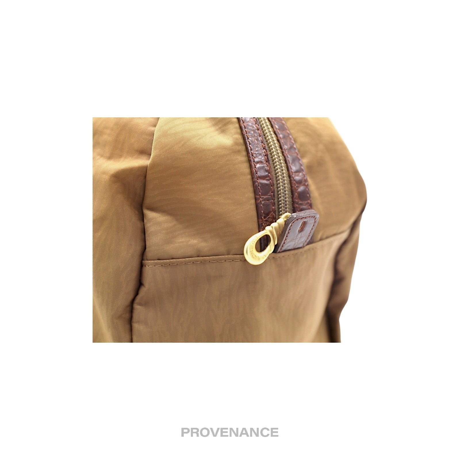 Balenciaga BB Logo Tote Bag - Tan Brown Croc - 7