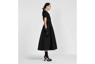 Dior Flared Mid-Length Dress with Puff Sleeves outlook