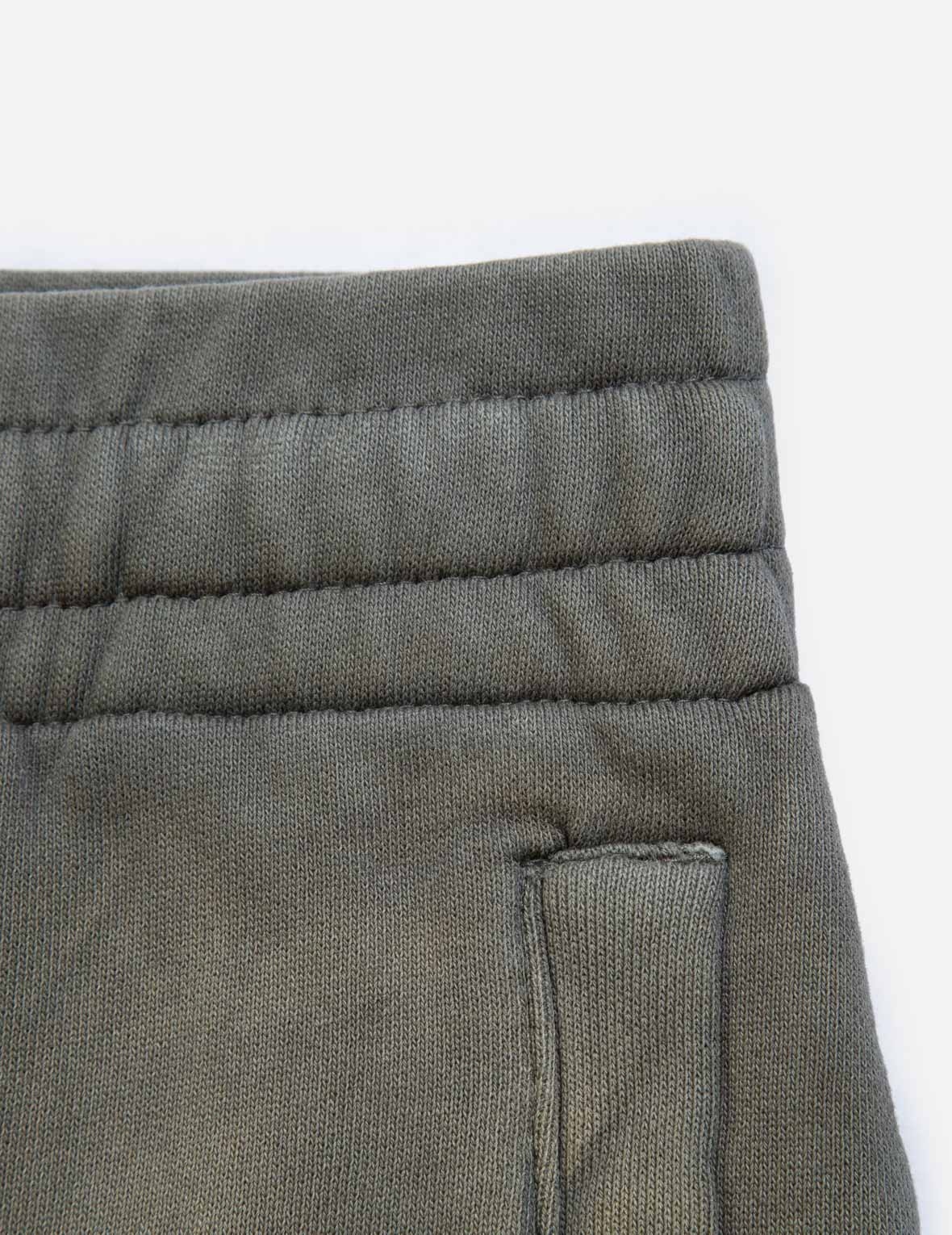 Brushed Seagull Print Garment-dyed Sweatpants - 9