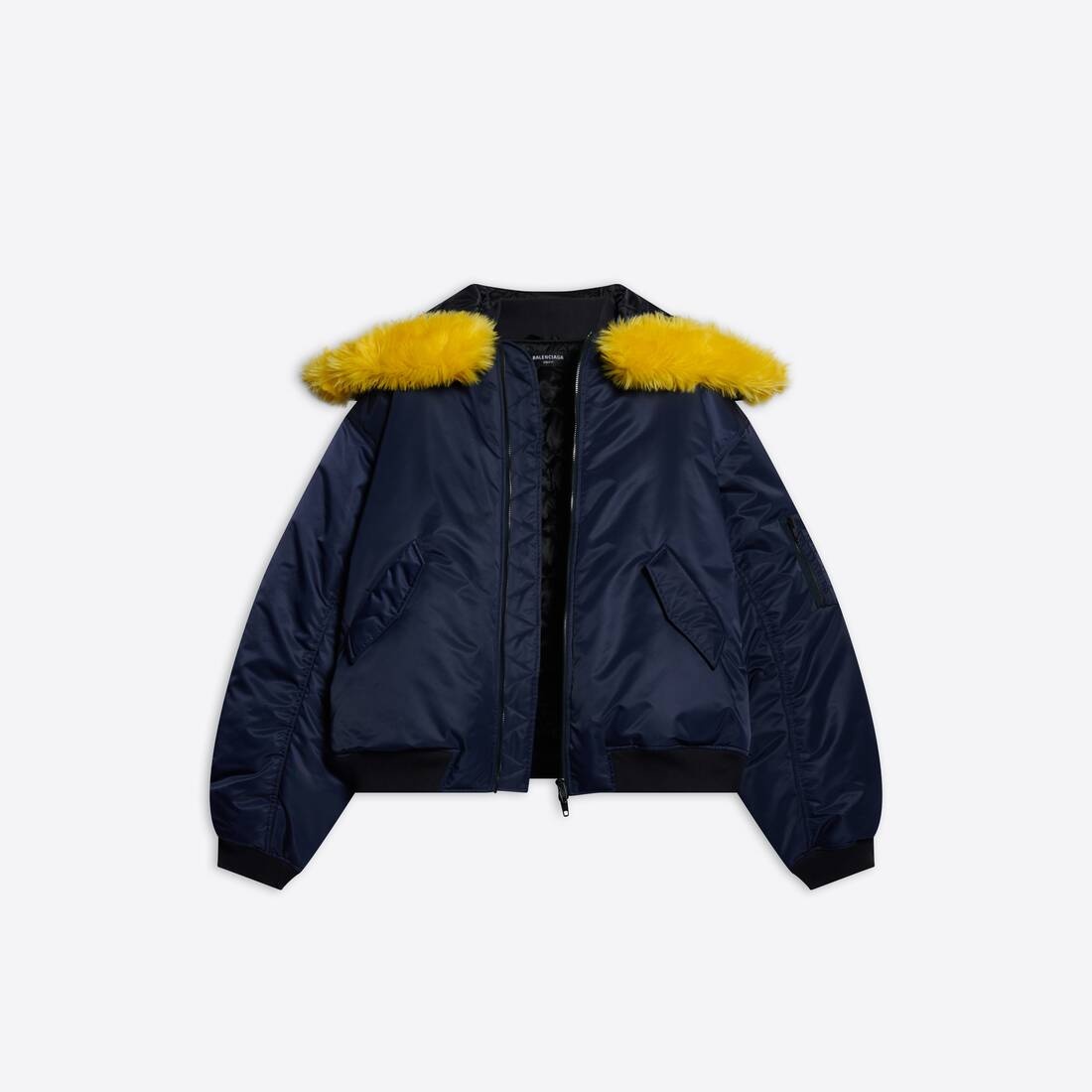 Men's Hooded Bomber in Blue - 1