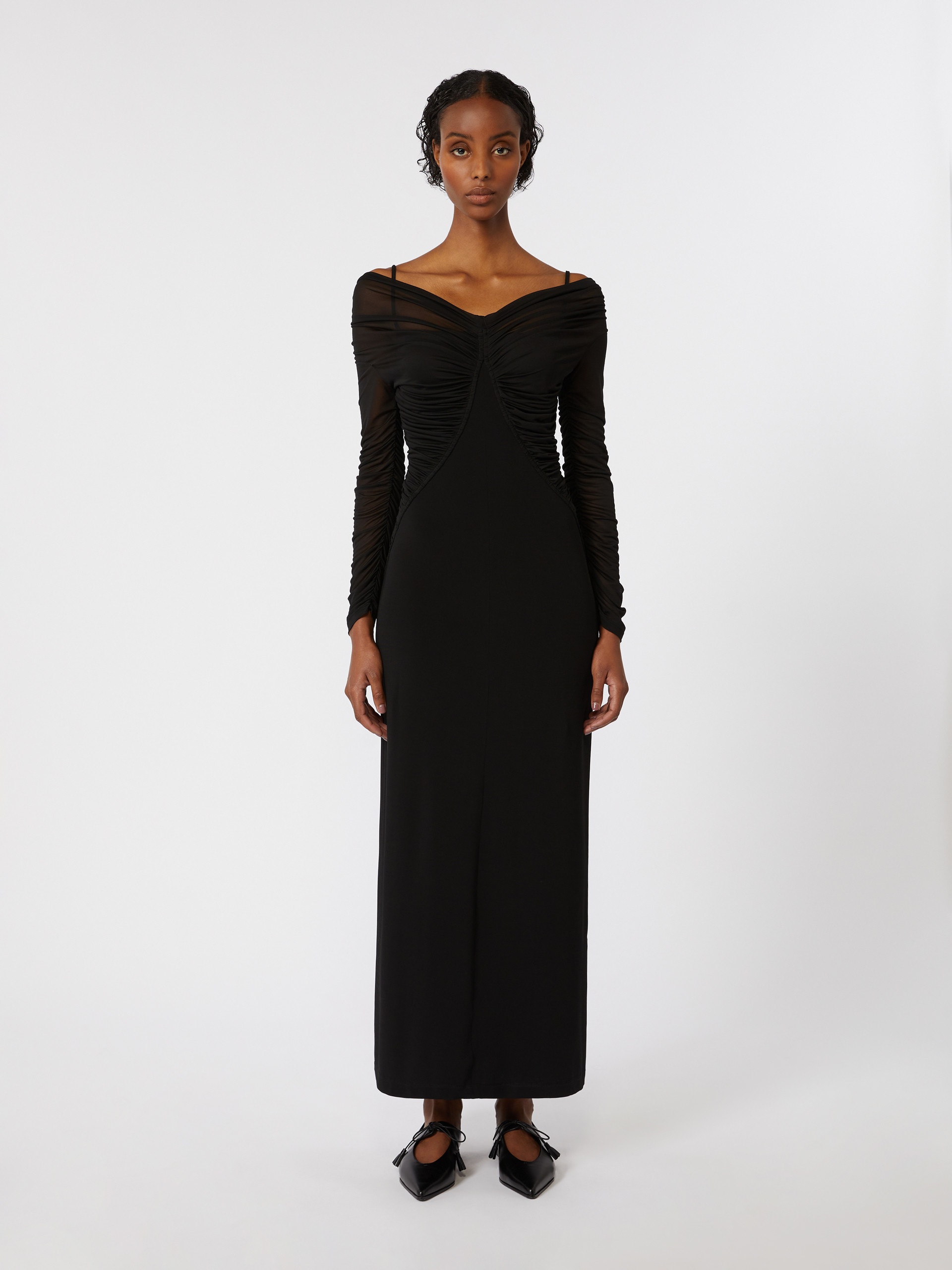 LOCRI Long flowing jersey dress - 3