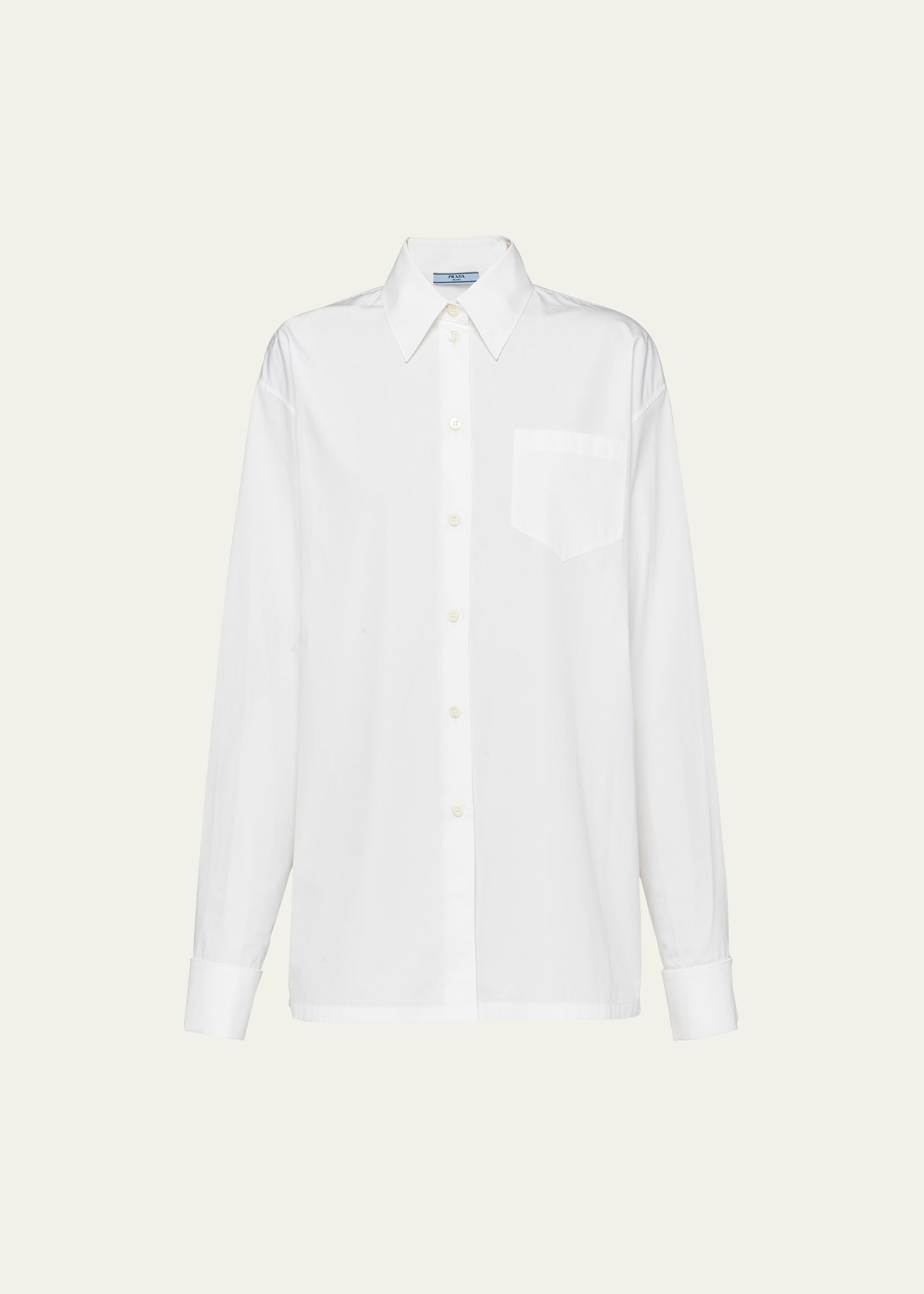 Poplin ave Cufflink Blouse - 1