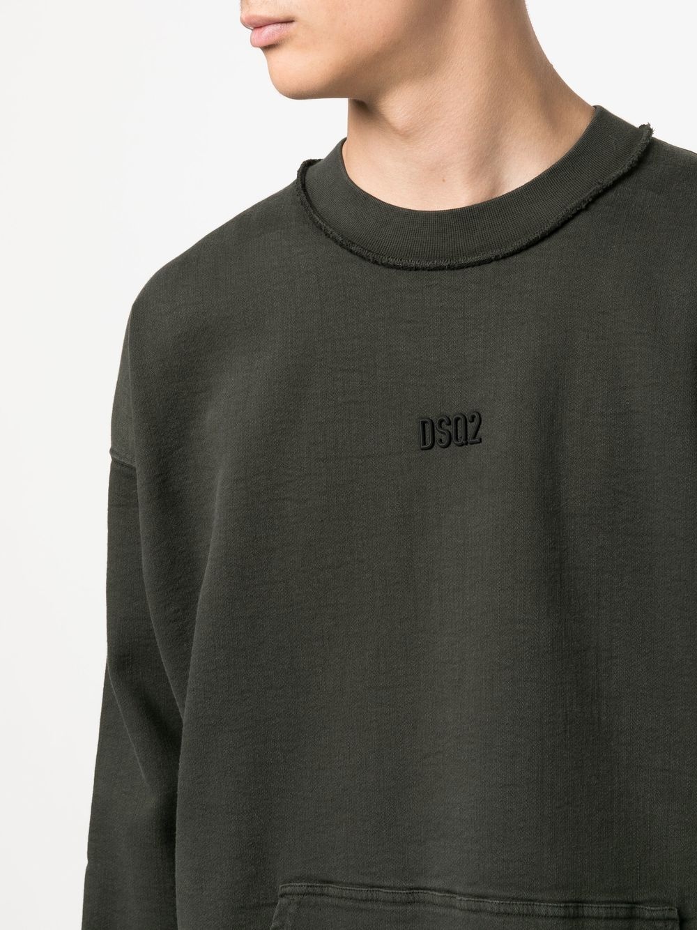 logo-appliqué crewneck sweatshirt - 5