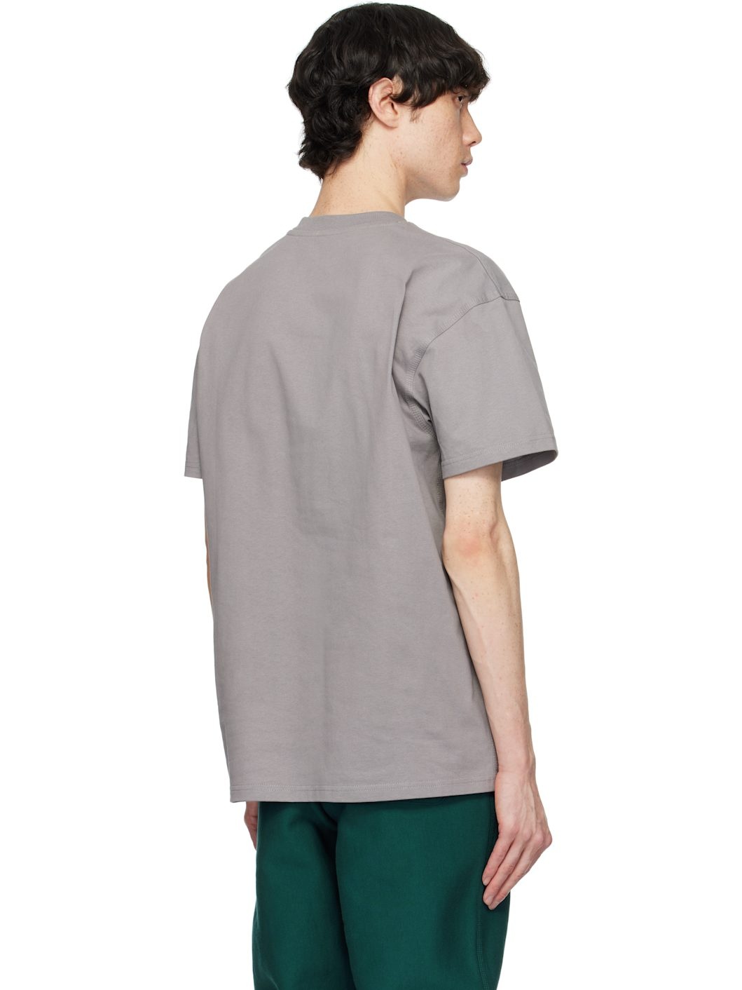 Gray American Script T-shirt - 3