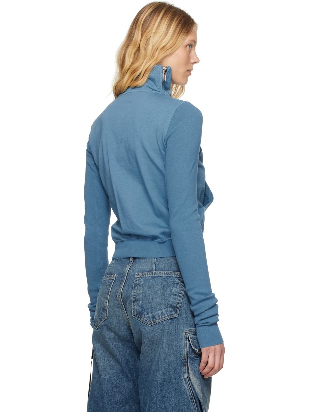 Blue Hollywood Mountain Sweatshirt - 3