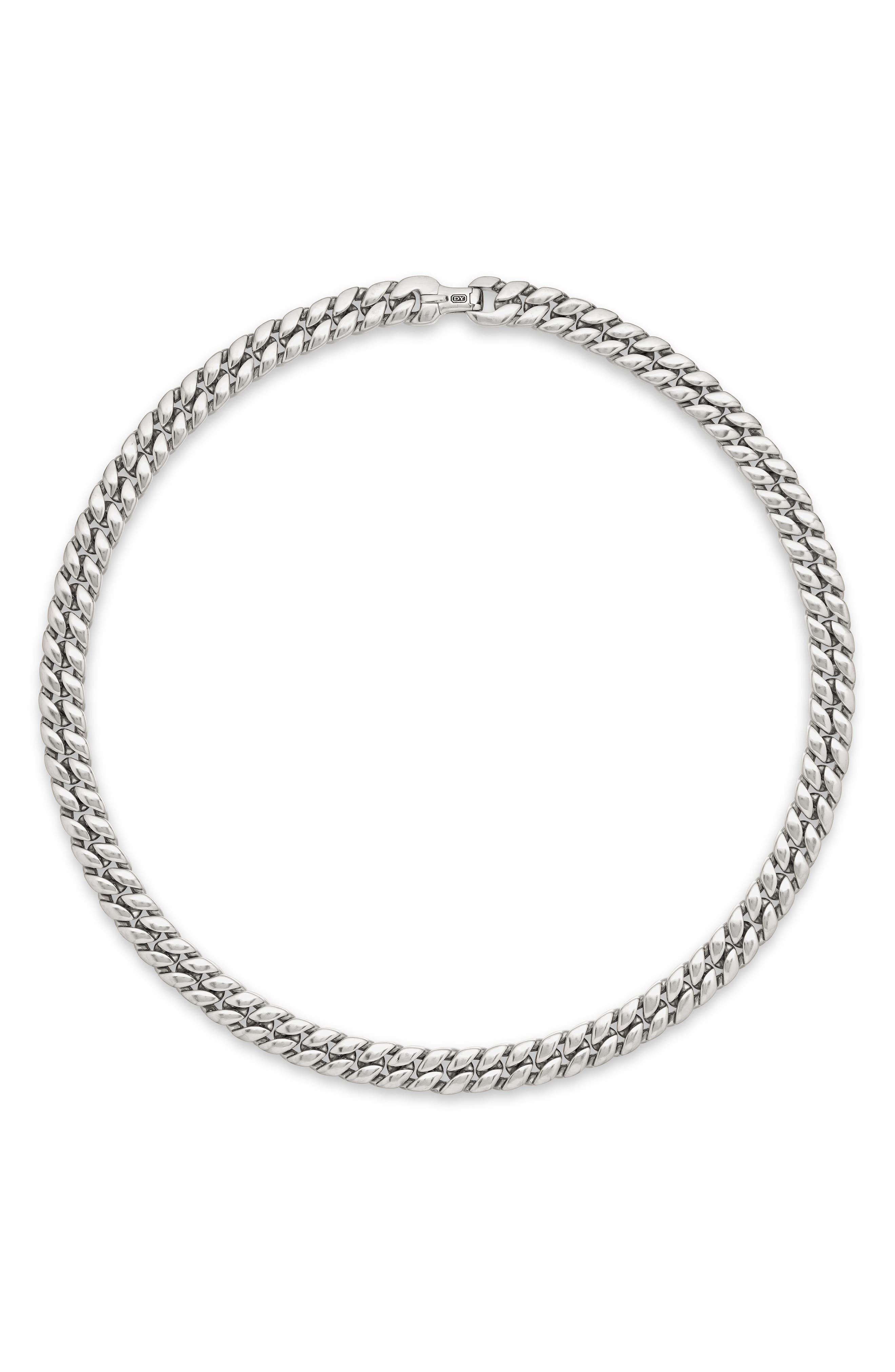 David Yurman Men's Curb Chain Necklace in Sterling Silver, 11.5mm at Nordstrom - 5