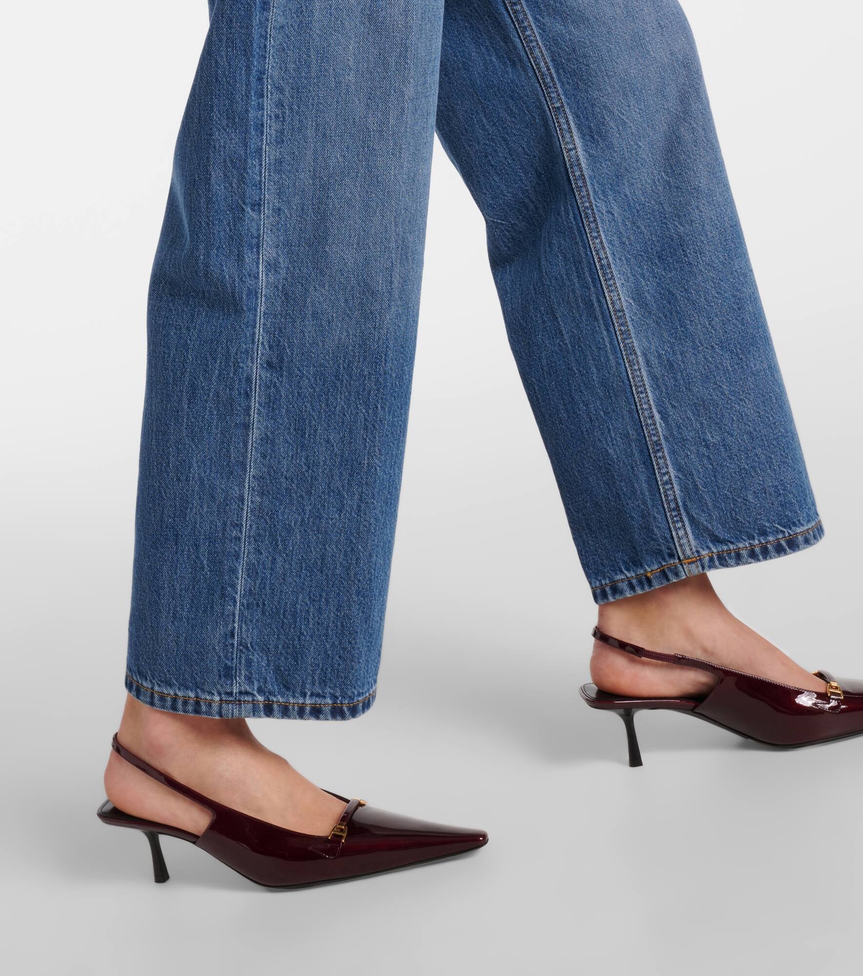 Loose Crop high-rise straight jeans - 5