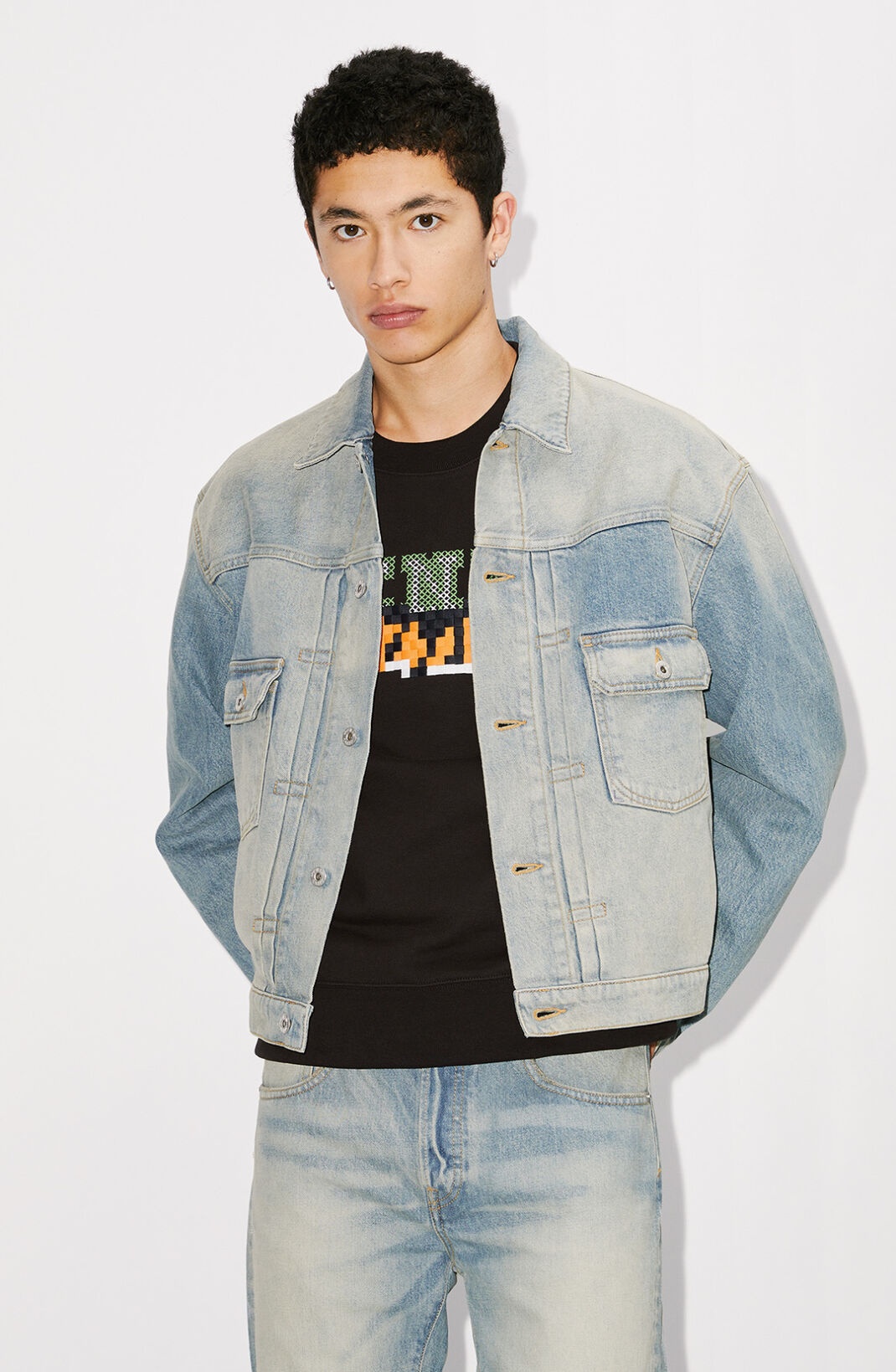 Boxy denim jacket - 3