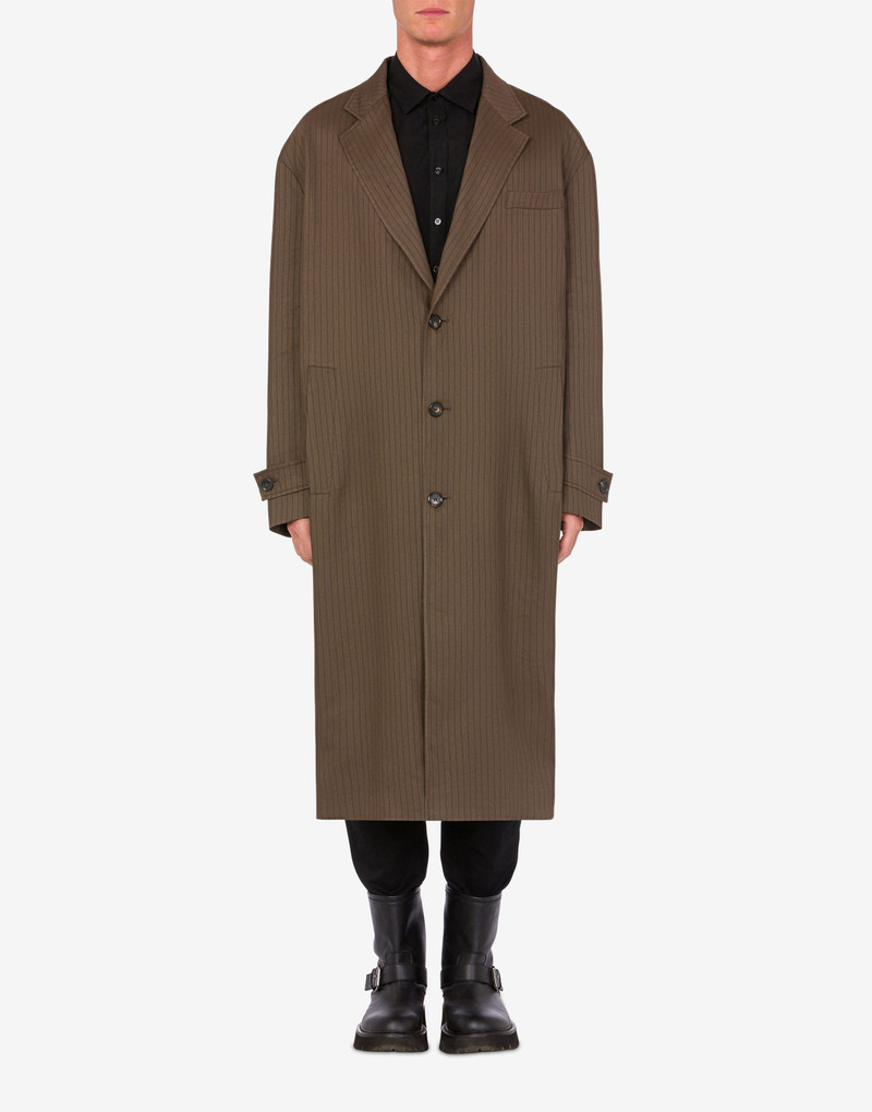 Moschino PINSTRIPE LINEN AND VISCOSE COAT outlook