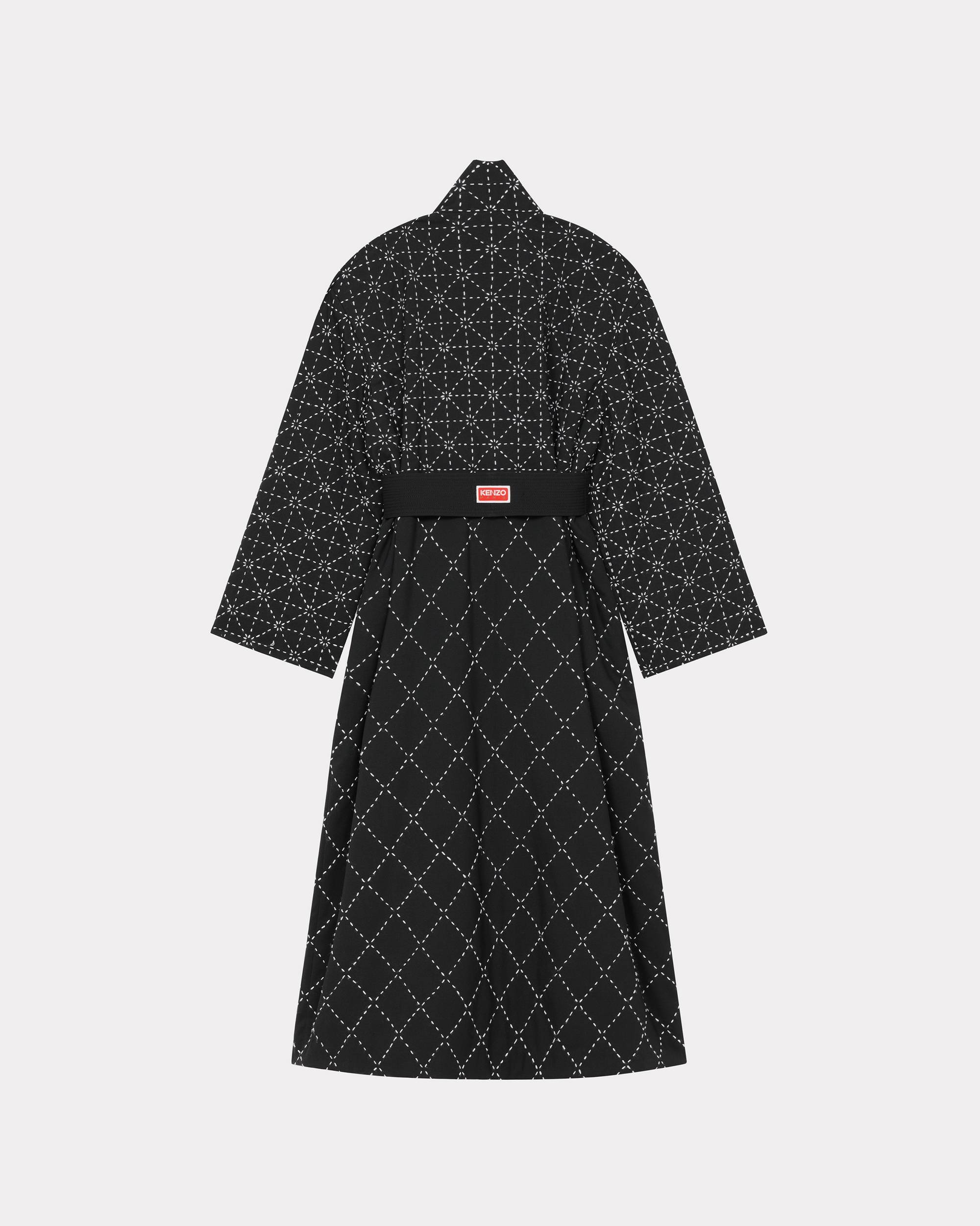 'KENZO Sashiko Stitch' genderless long hand-embroidered coat - 2