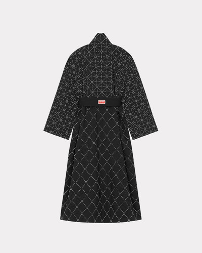 KENZO 'KENZO Sashiko Stitch' genderless long hand-embroidered coat outlook