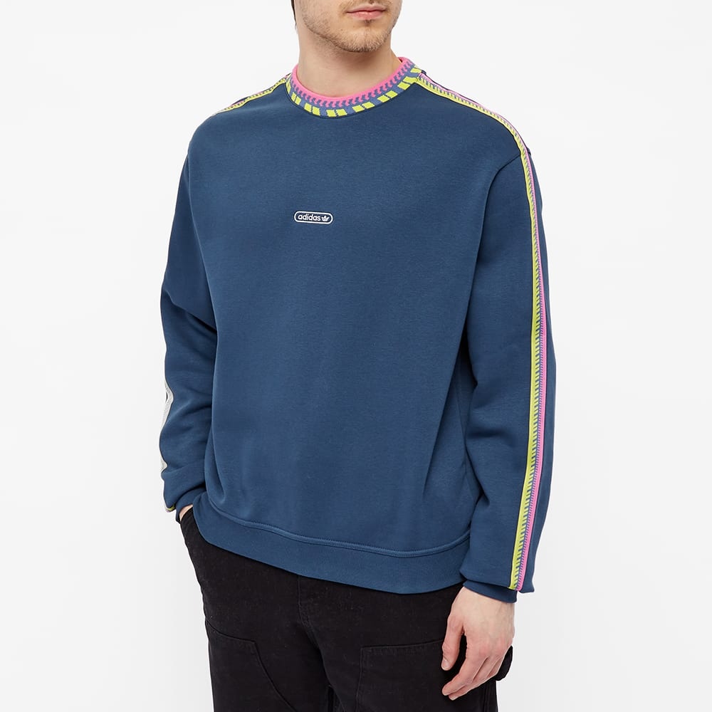 Adidas Rib Detail Crew Sweat - 4