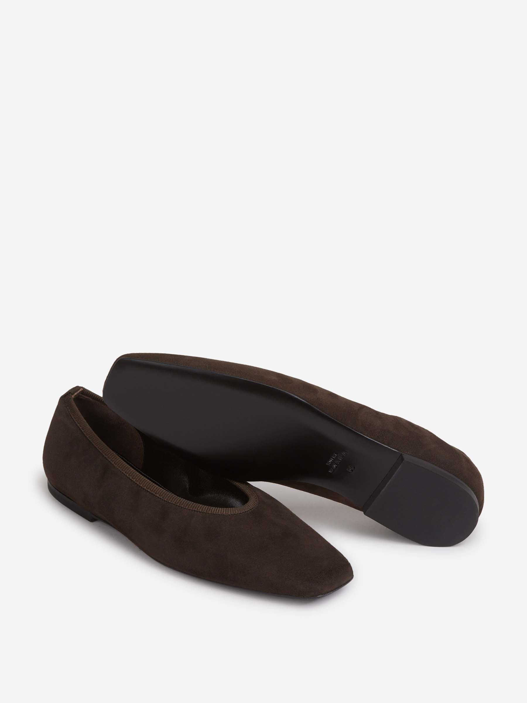 MINIMALIST SUEDE BALLERINAS - 4