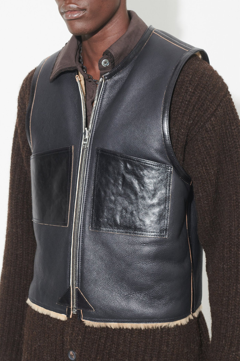 Reversible Shearling Black/Brown 4