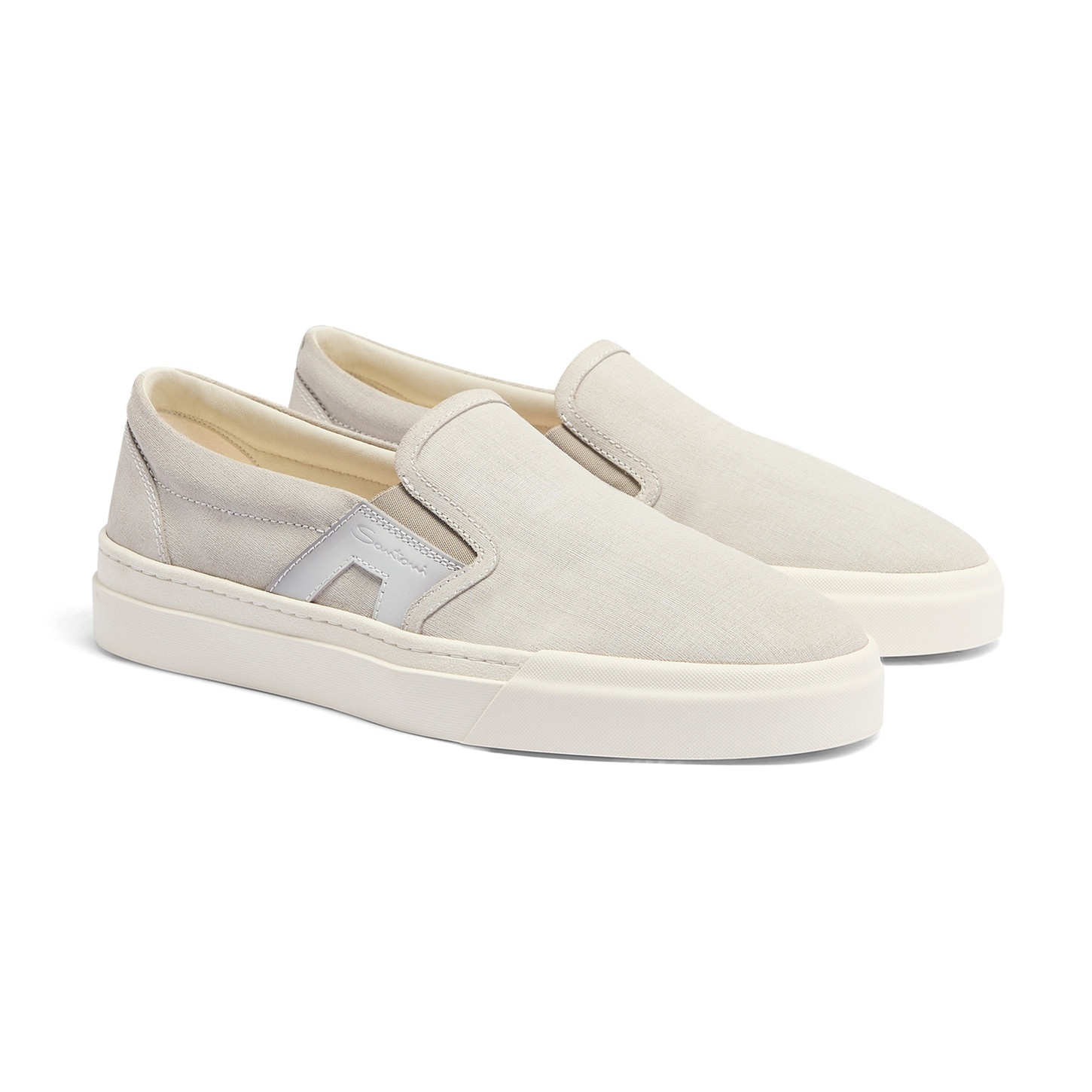 Men's grey suede slip-on sneaker - 3