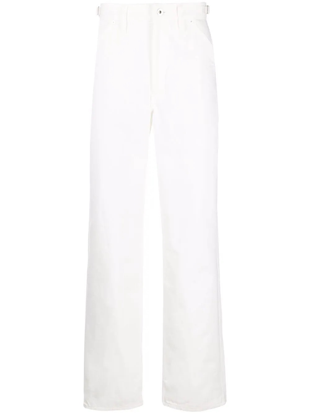 high-rise straight-leg trousers - 1