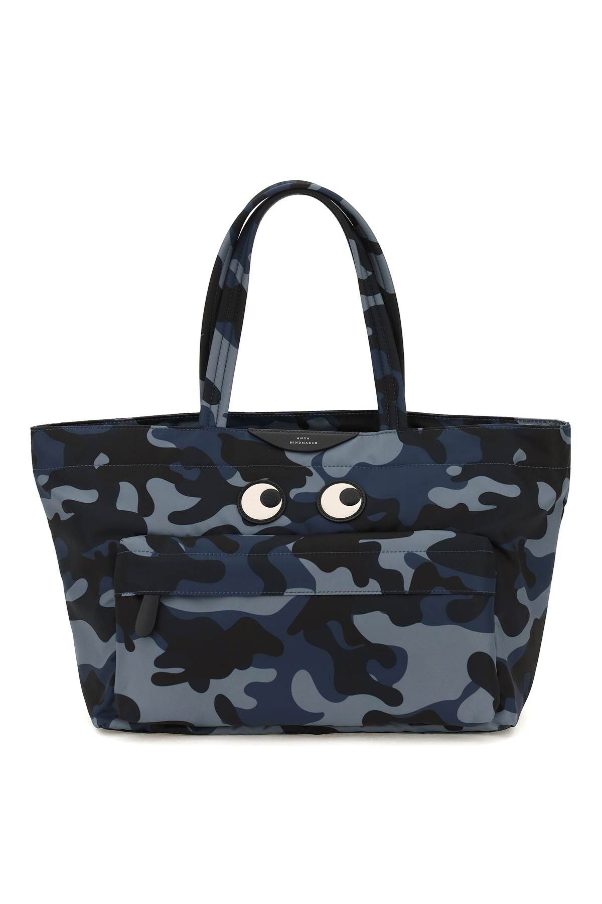 CAMOUFLAGE ECONYL EYES EAST/WEST TOTE BAG - 1