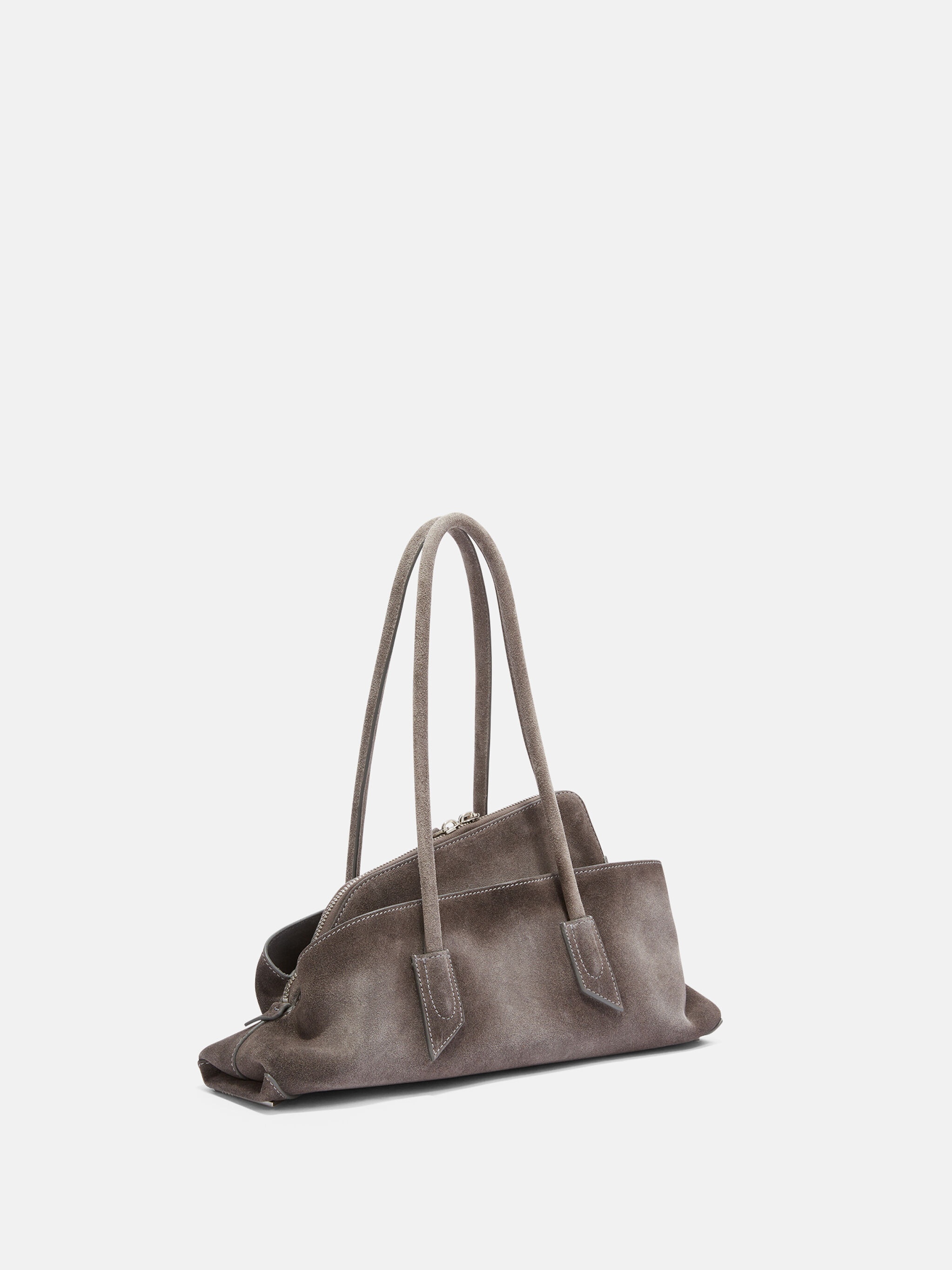 ''LA PASSEGGIATA SMALL'' GREY TOP HANDLE - 3