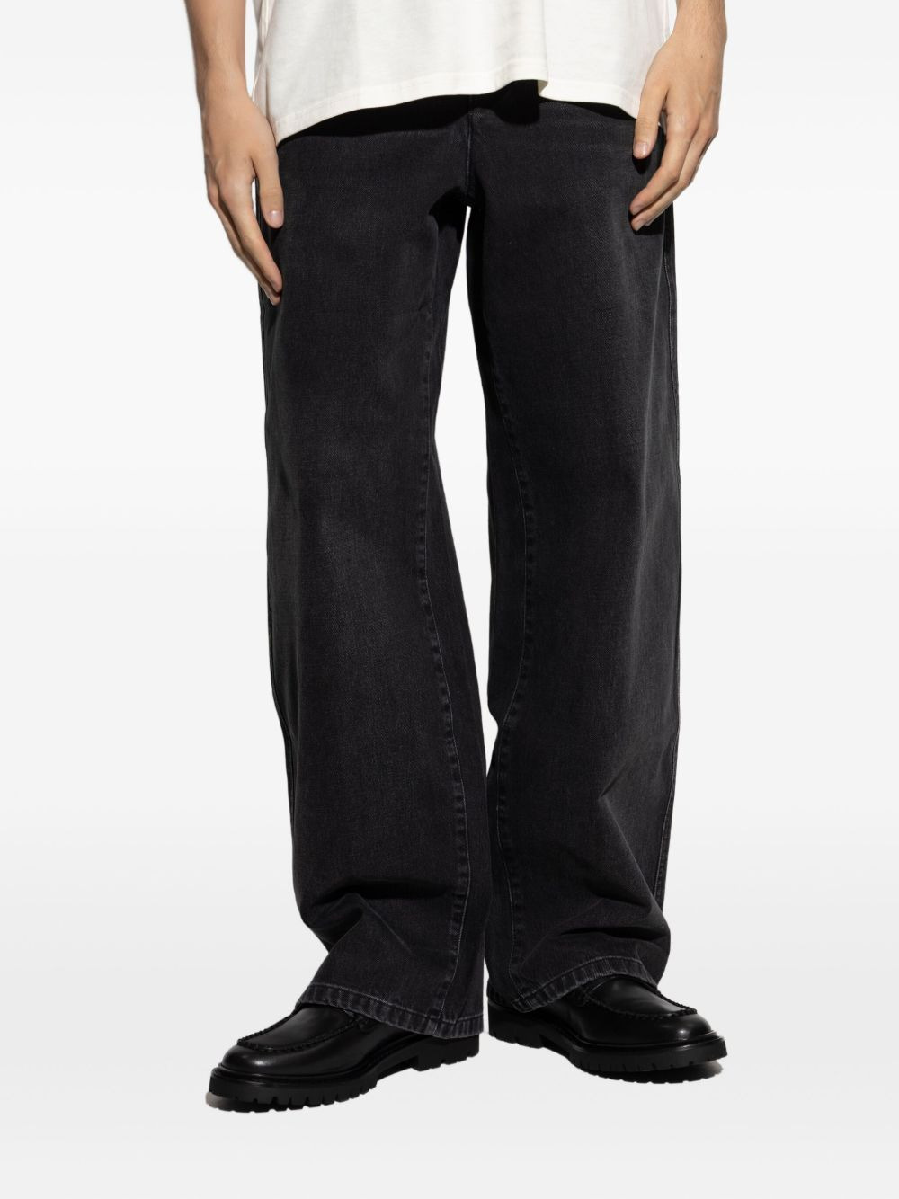 logo-patch denim jeans - 3