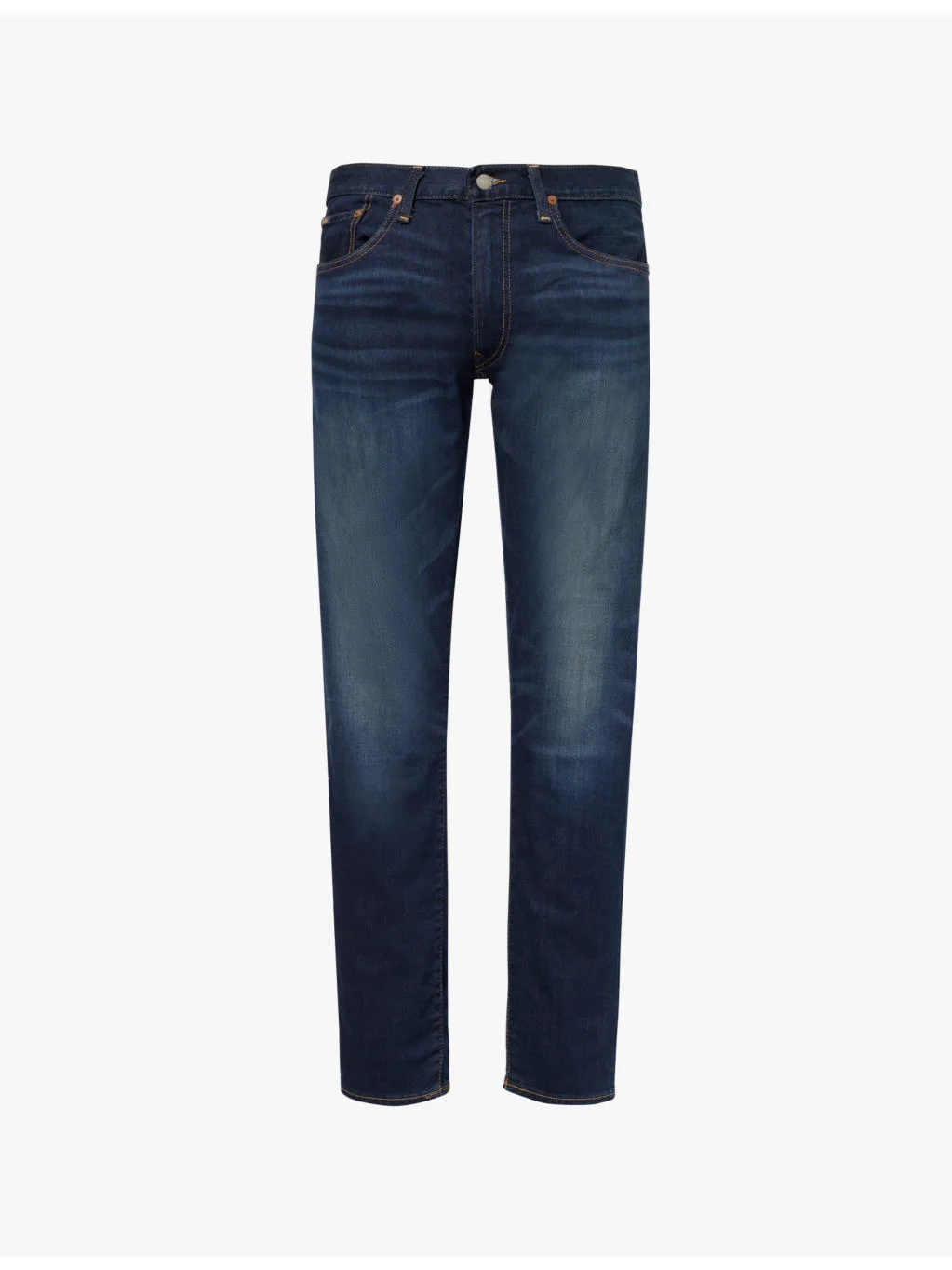 Sullivan logo-embroidered slim-leg stretch-denim jeans - 1