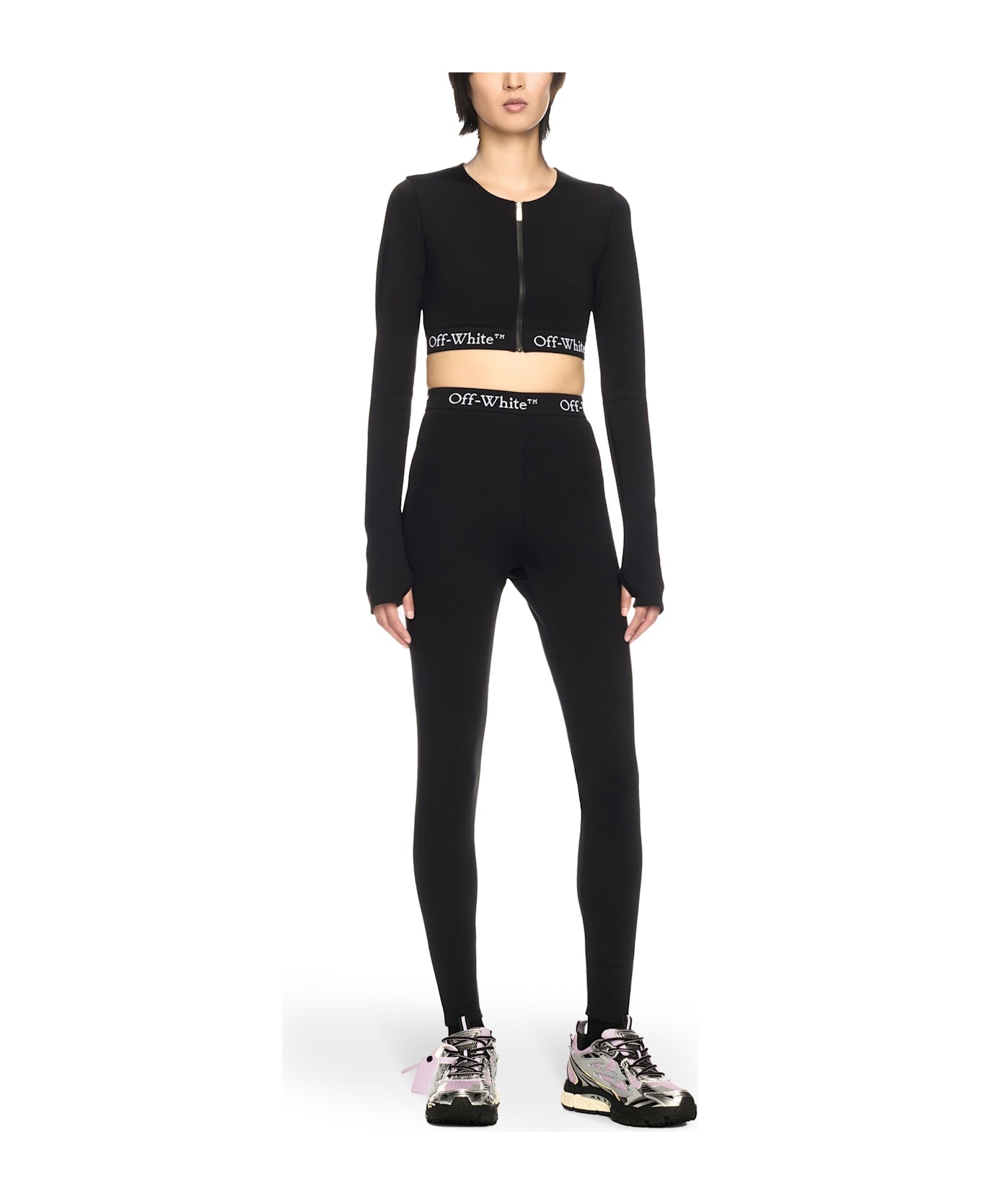 Cropped Top With Logo Band - 2