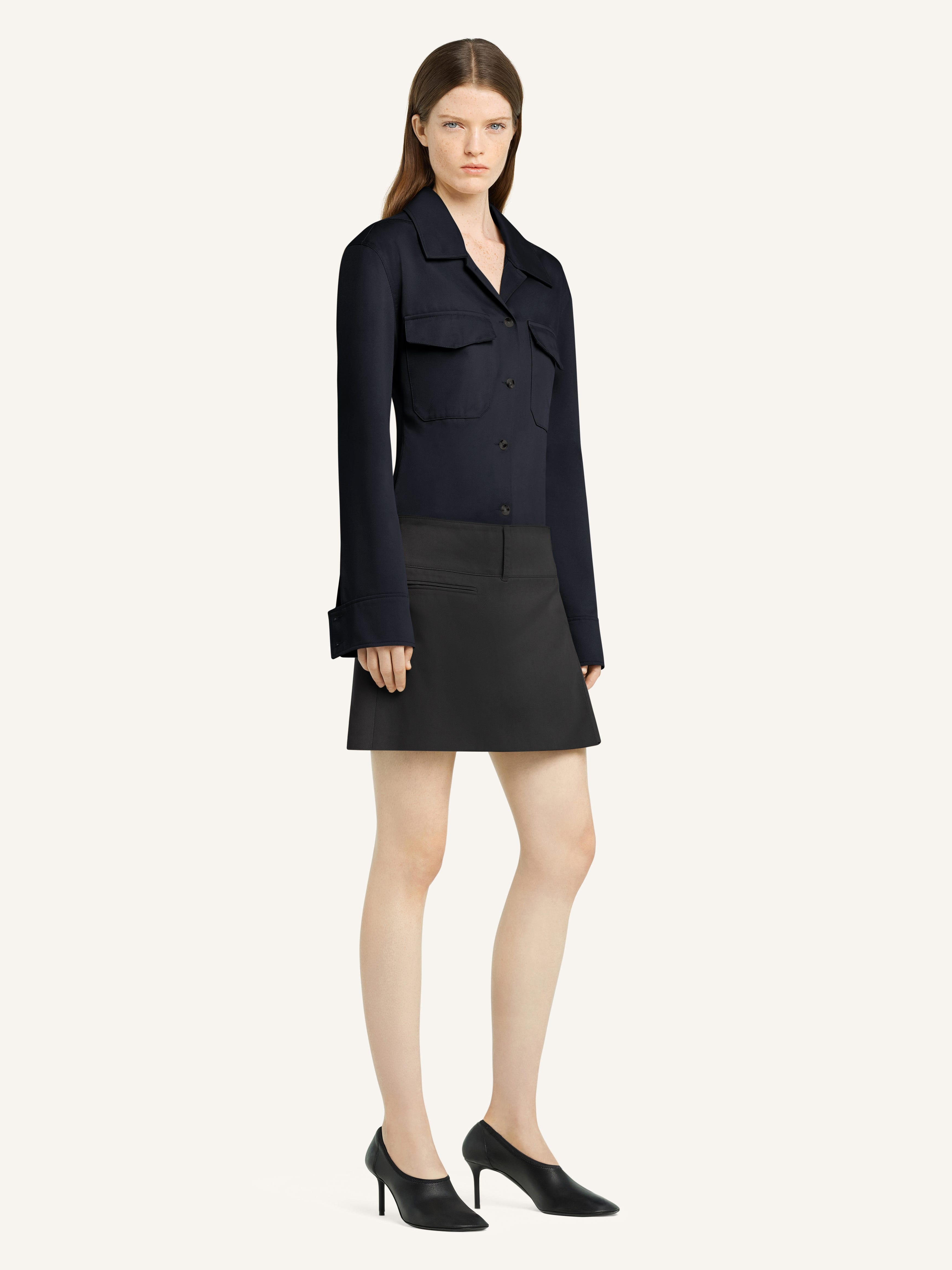 BELTED PLEATED MINI SKIRT - 3