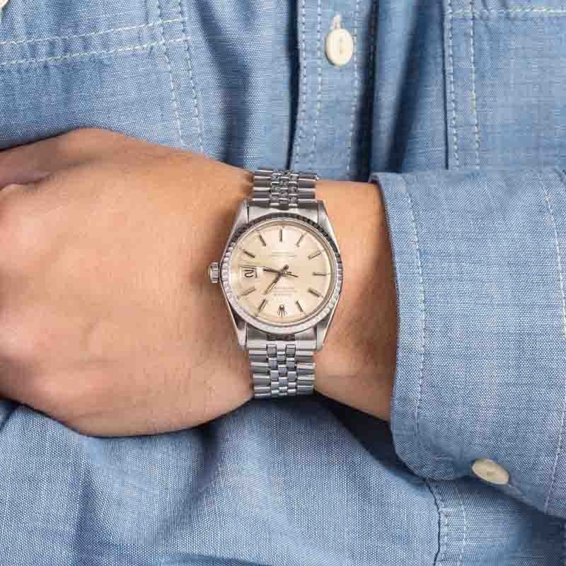 Pre-Owned Rolex Datejust 1603 Silver Dial - 5