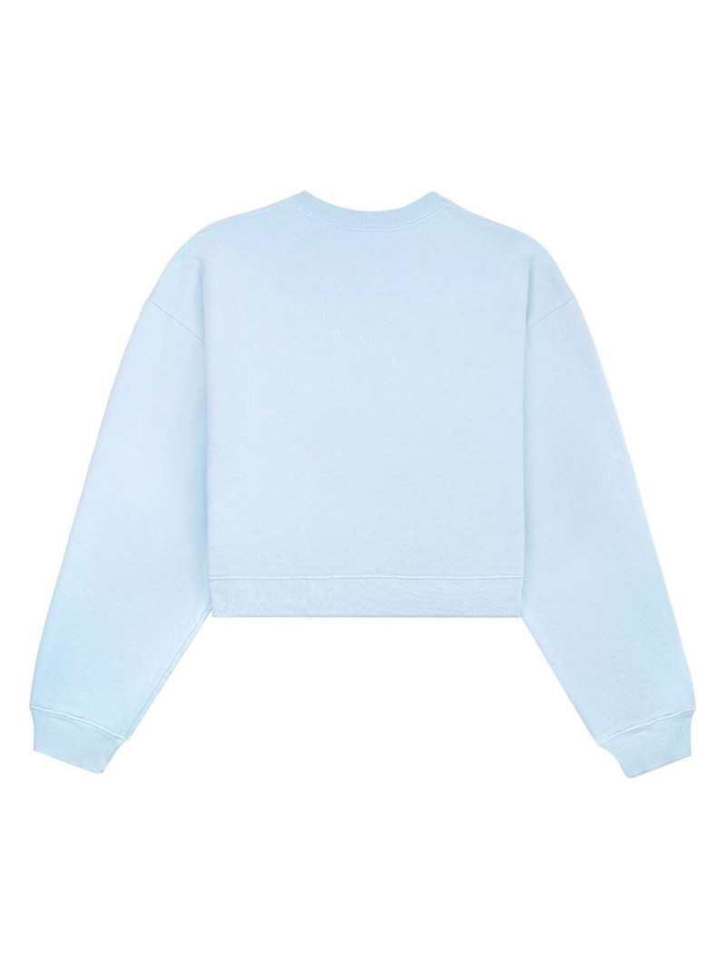 Sporty & Rich Health Resort cropped cotton sweatshirt outlook