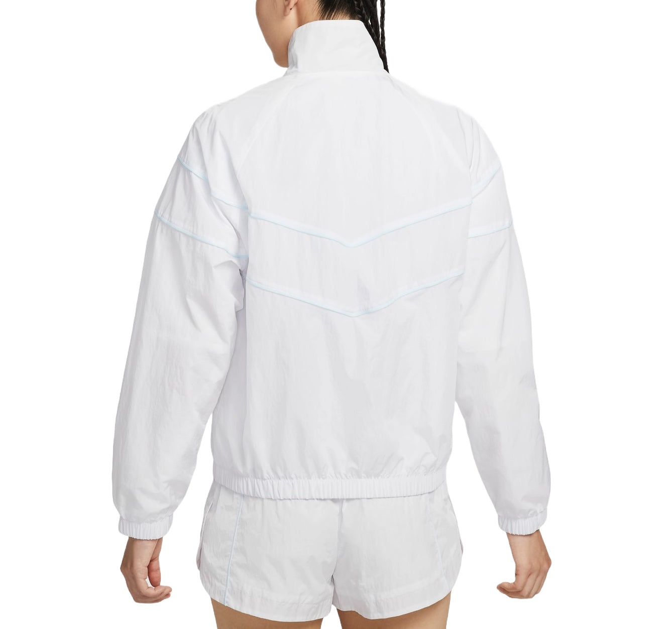 (WMNS) Nike Windrunner Loose UV Woven Full-Zip Jacket Asia Sizing 'White Black' FV6305-100 - 2