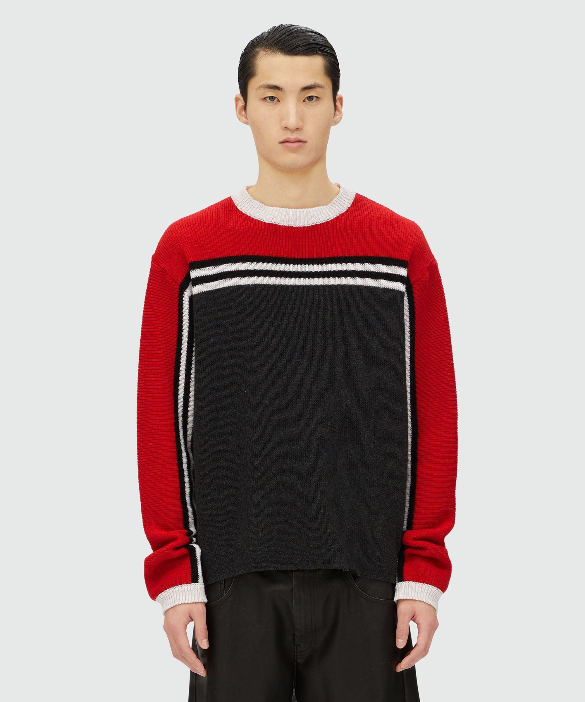 Blended wool sweater with jacquard motif - 2