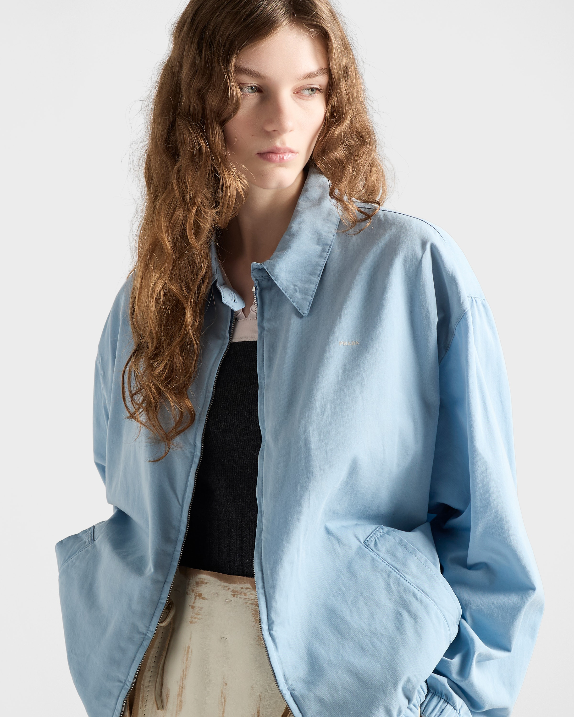 Old gabardine blouson jacket - 3