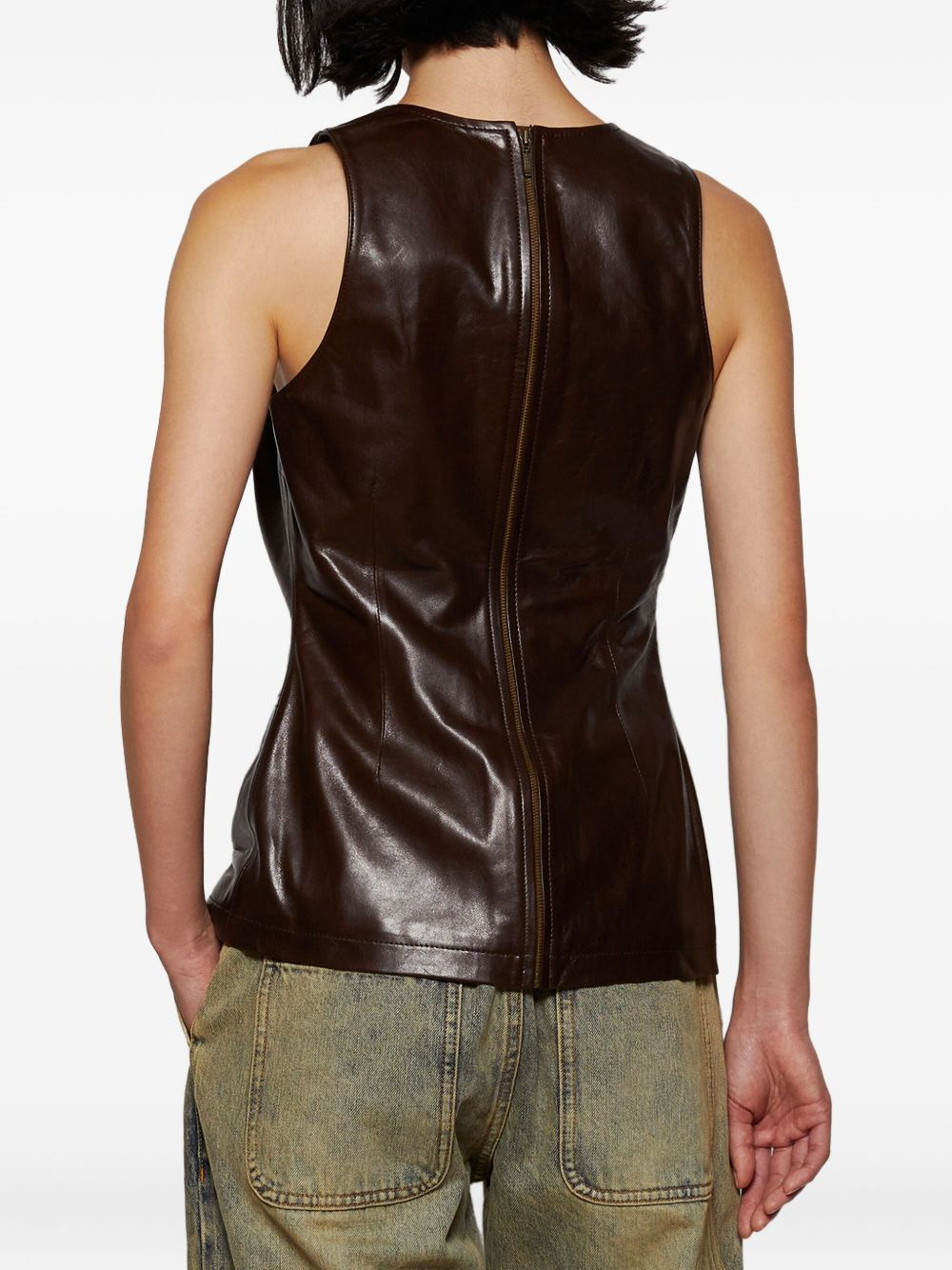 leather tank top - 5