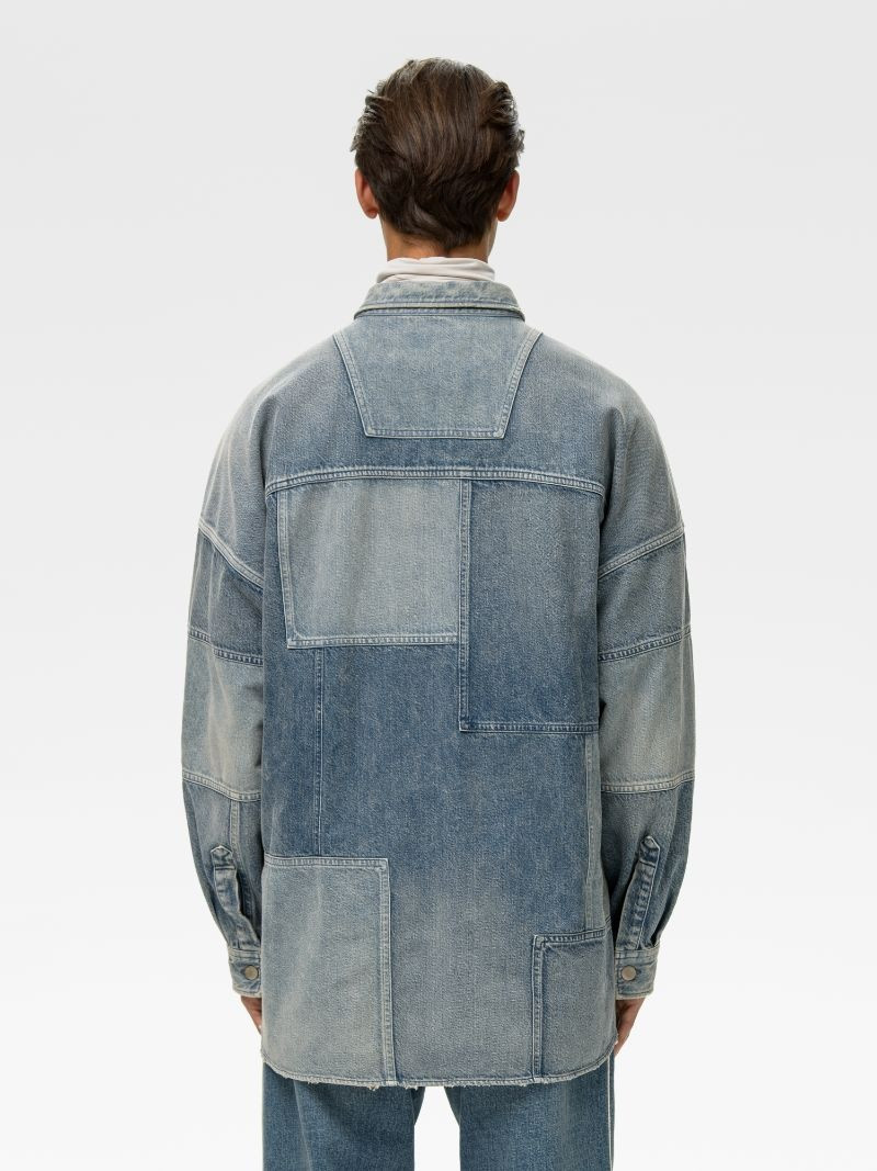 PATCHWORK DENIM SHIRT 6