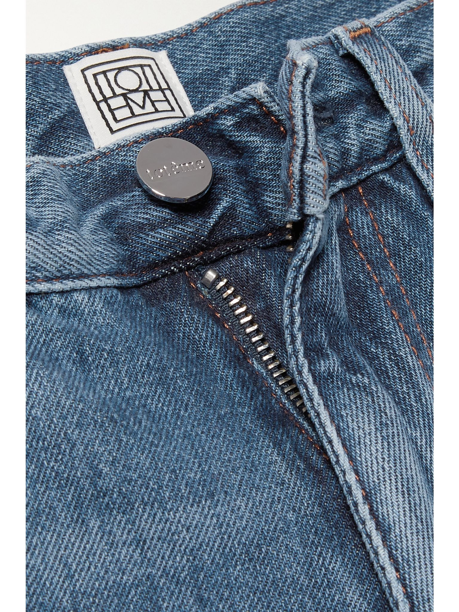 Twisted Seam high-rise straight-leg jeans Mid denim - 5