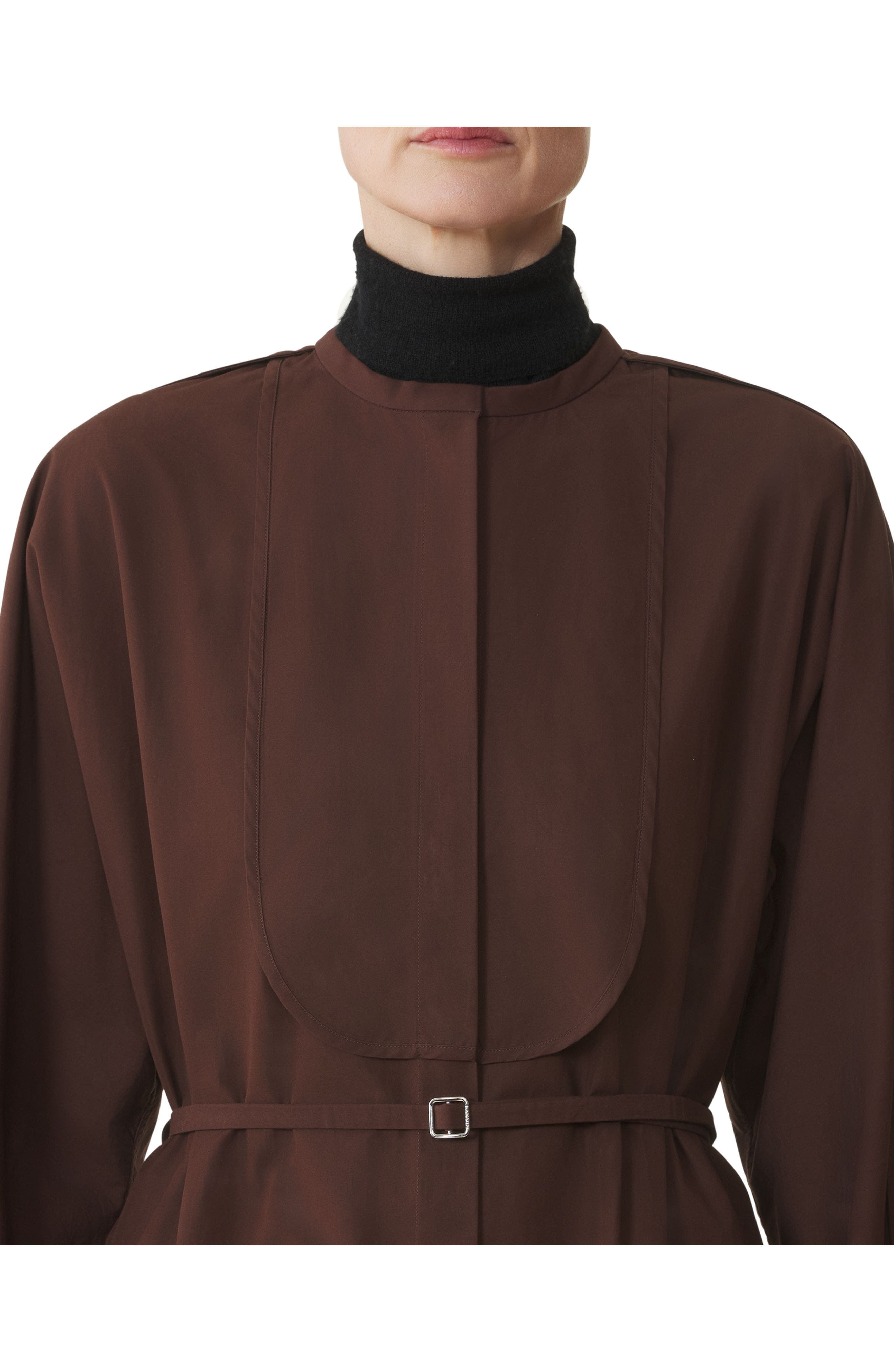 Lanvin Shirt Dress In Cotton Popelin in Mocca at Nordstrom - 5