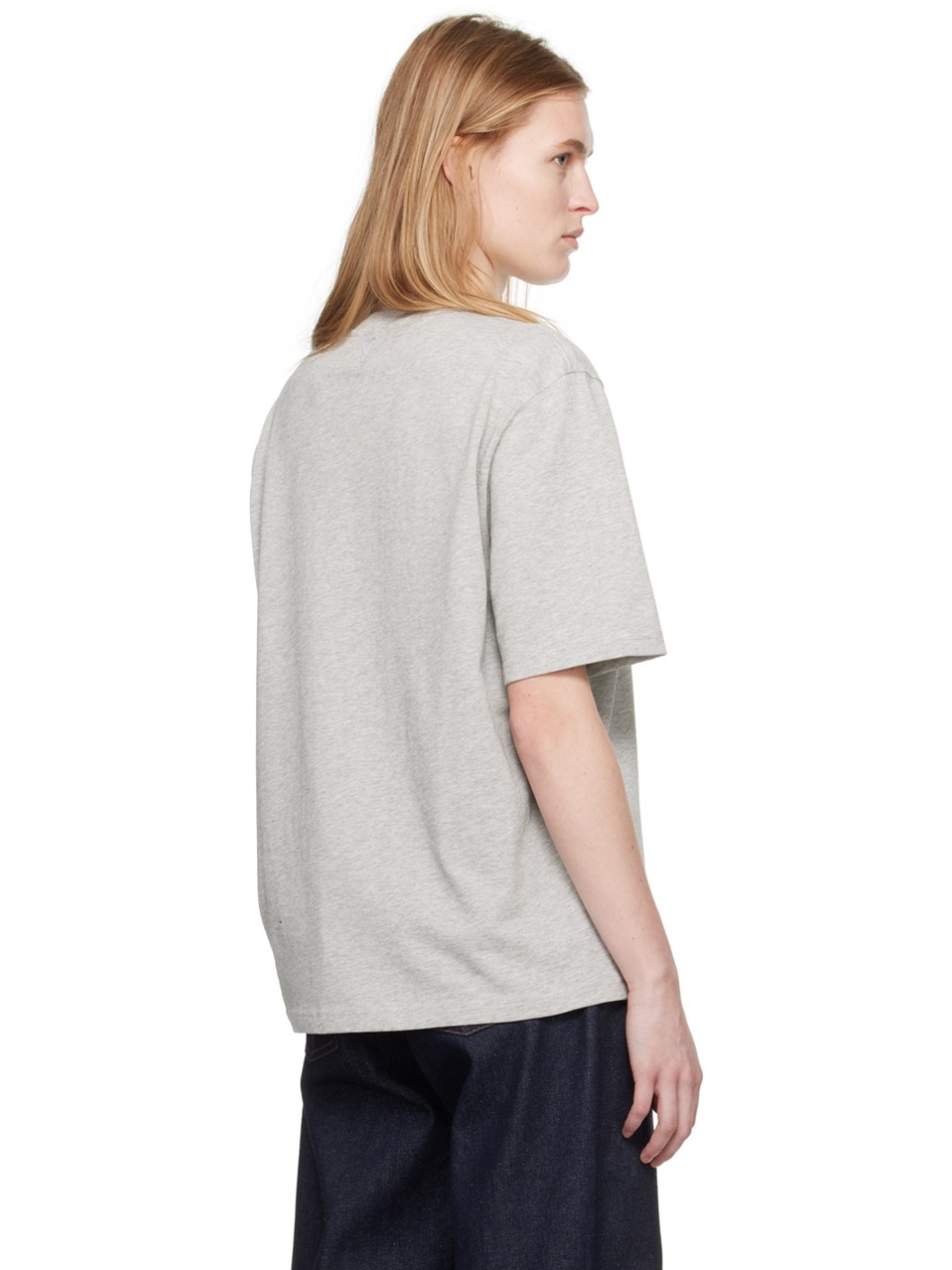 Gray Crewneck T-Shirt - 3