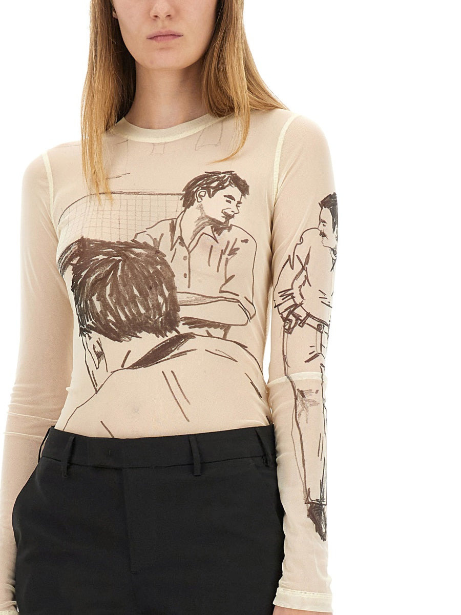 Transparent Top With Print - 4