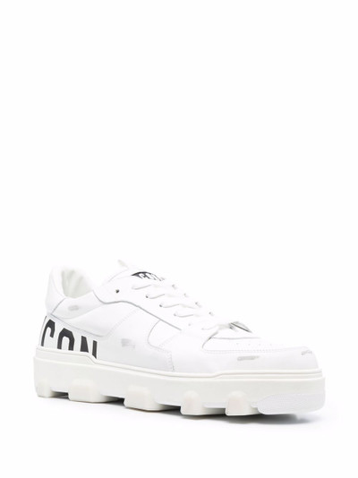 DSQUARED2 logo-print lace-up trainers outlook