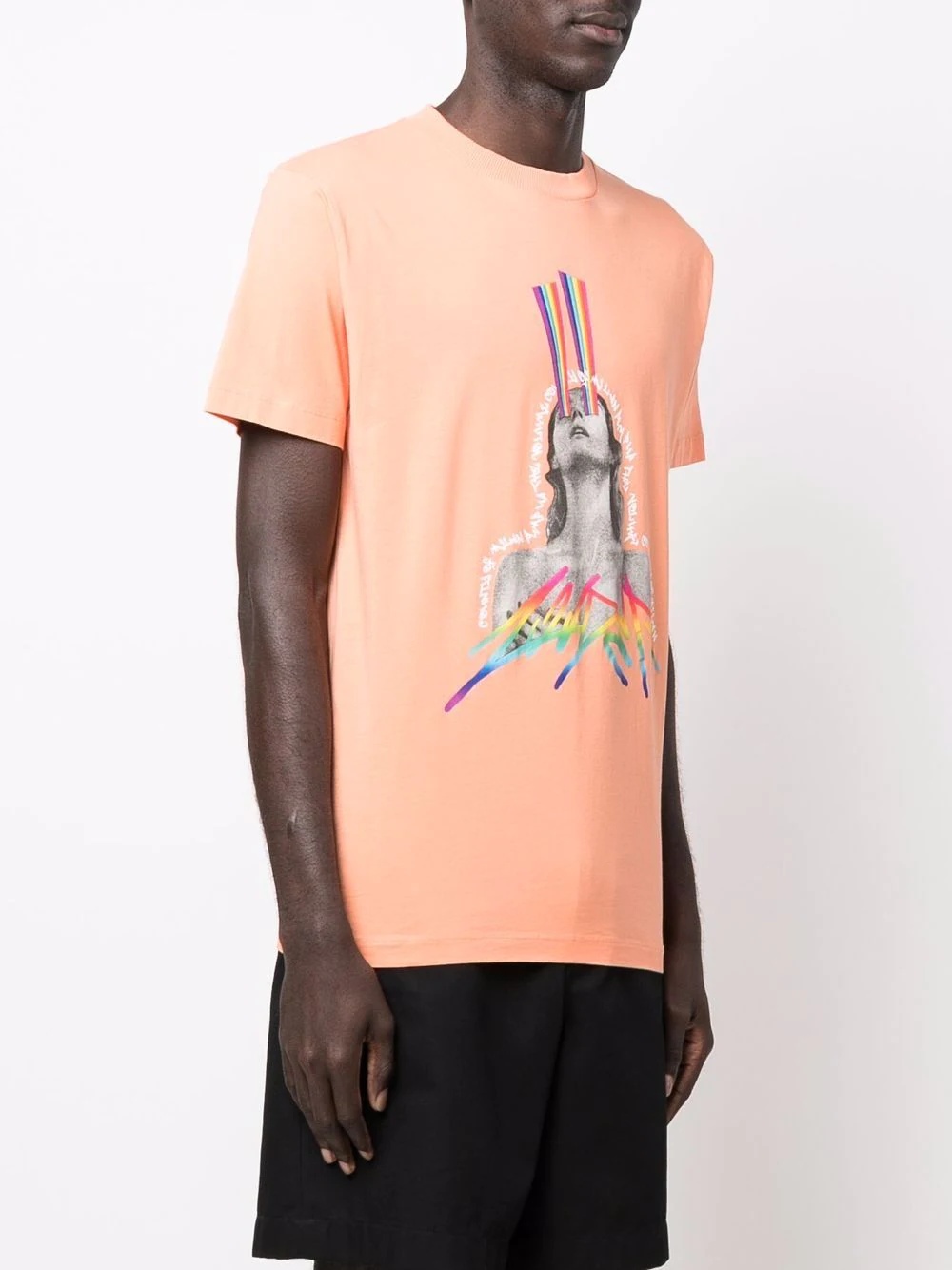 rainbow graphic-print T-shirt - 3