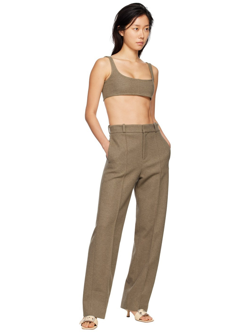 Yuzefi Taupe Scoop Tank Top outlook