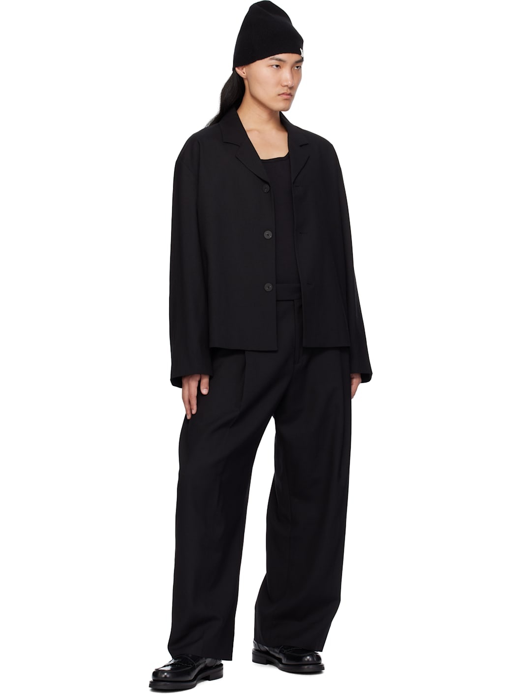 Black Ferro Wool Jacket - 4