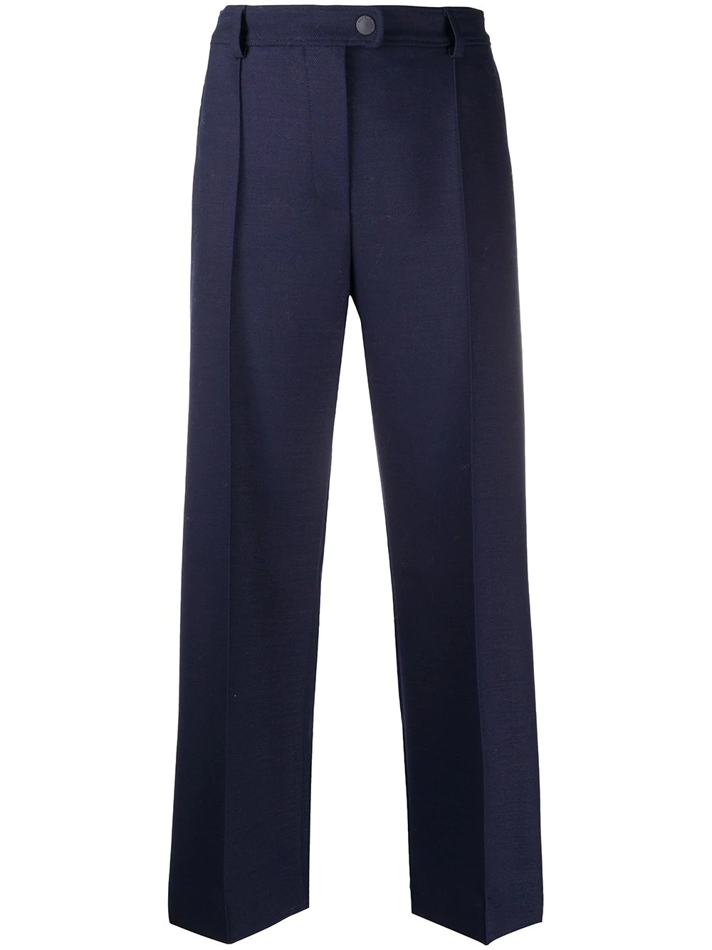 pleat-detail trousers - 1